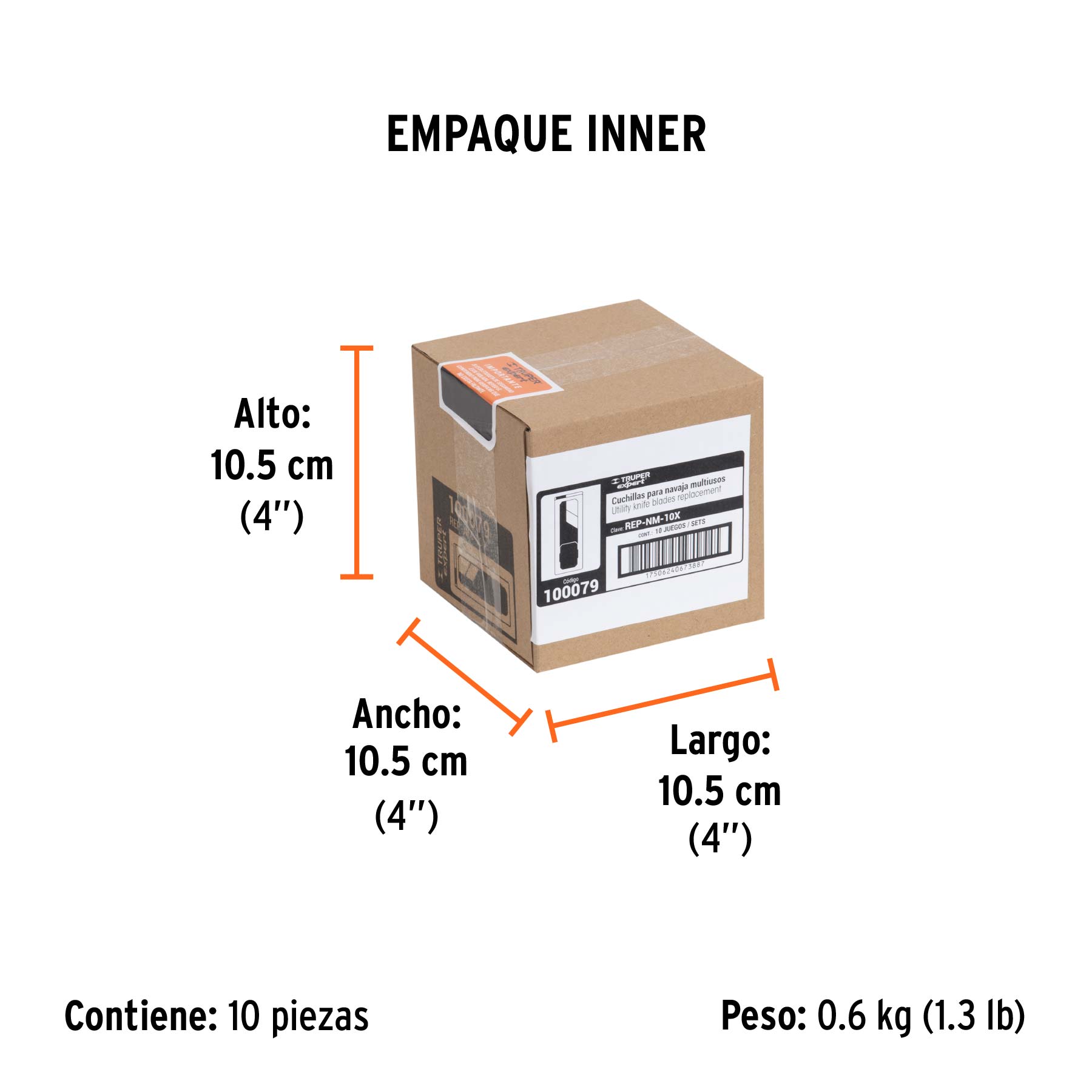 Cuchillas de repuesto para NV-7X y NM-6, 10 piezas, Expert