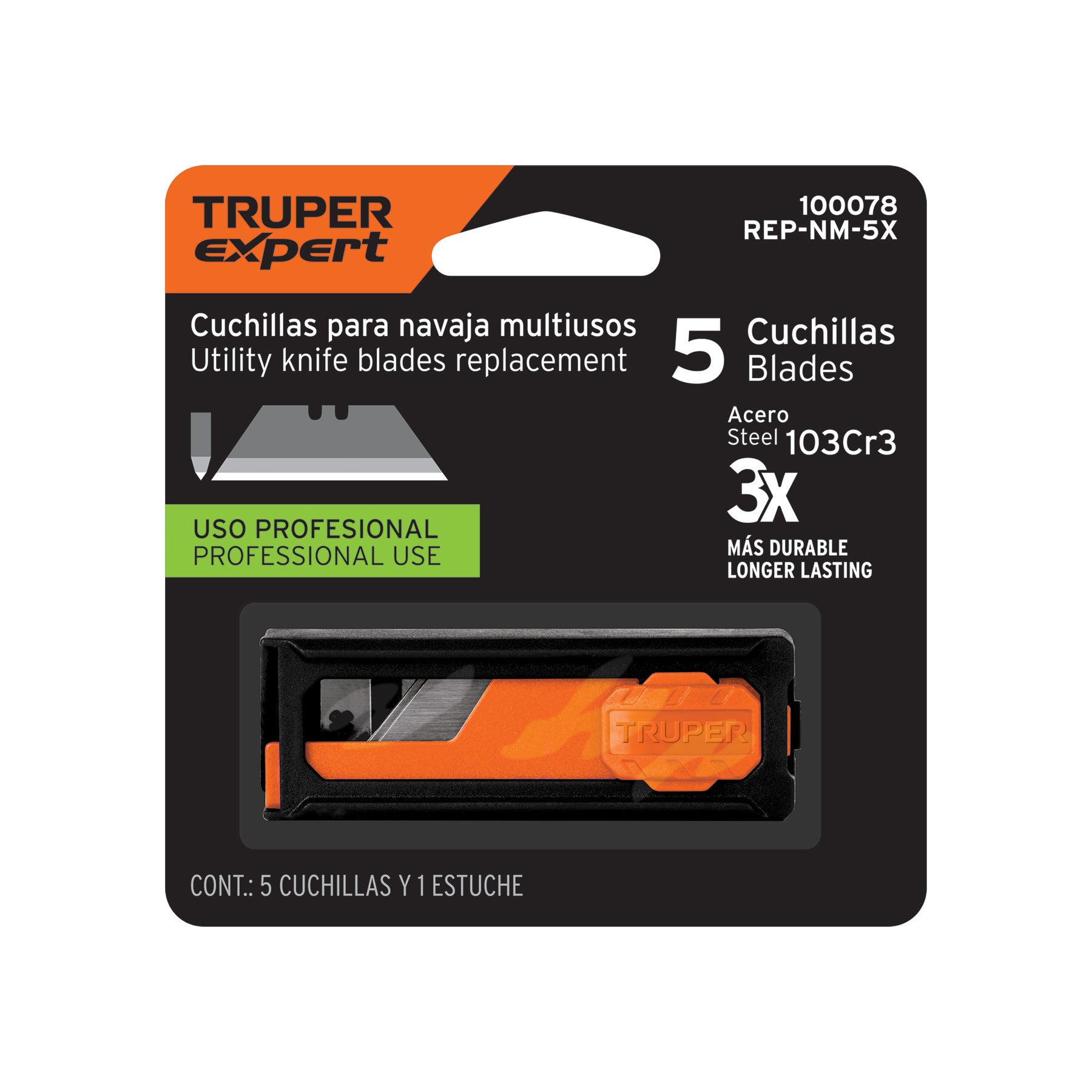 Cuchillas de repuesto para NV-7X y NM-6, 5 piezas, Expert