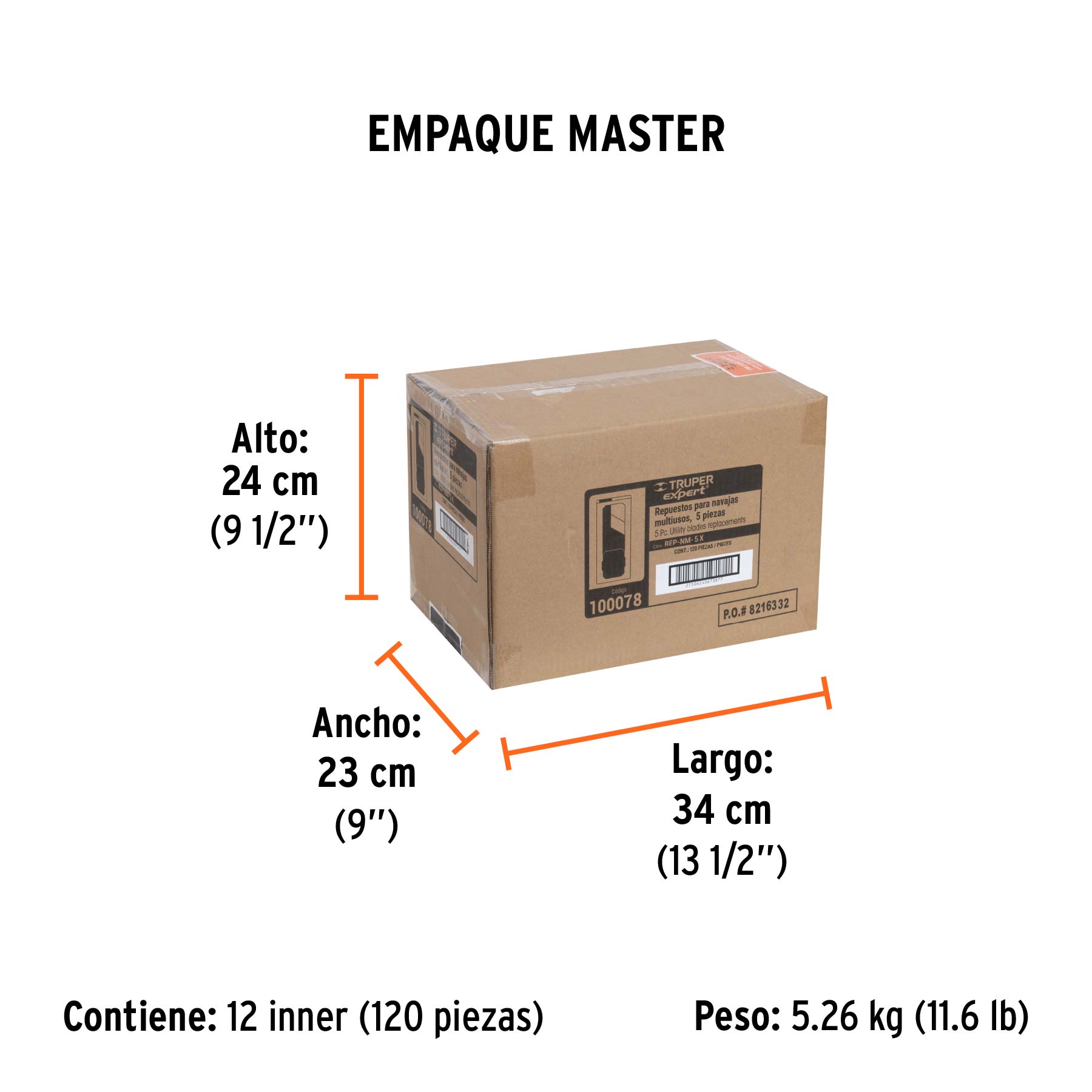 Cuchillas de repuesto para NV-7X y NM-6, 5 piezas, Expert