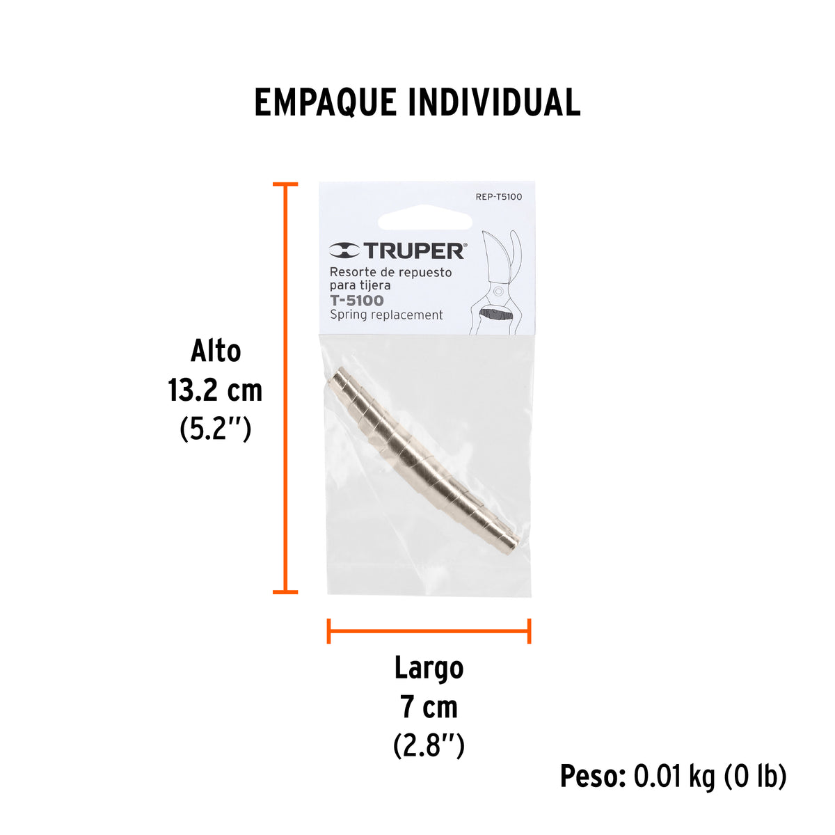 Resorte de repuesto para tijera T-5100