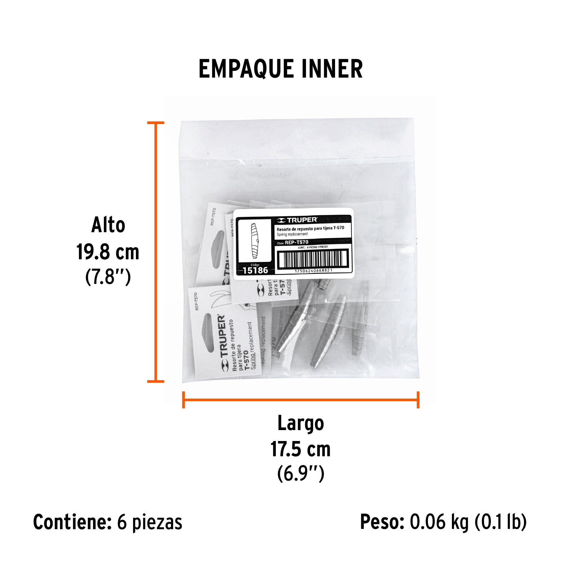 Resorte de repuesto para tijera T-570, Truper