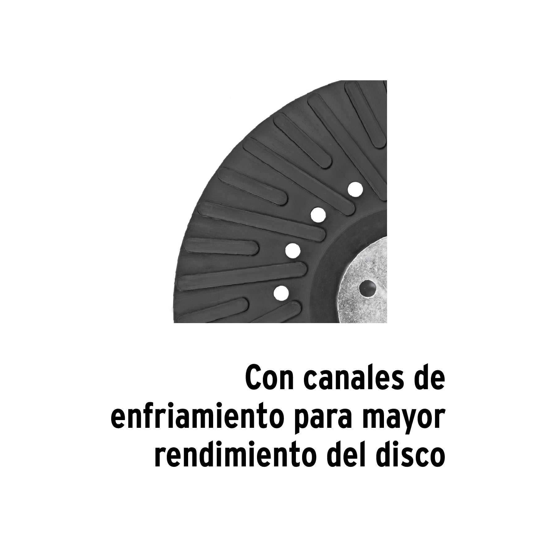 Respaldo disco de lija 7", rosca milimétrica