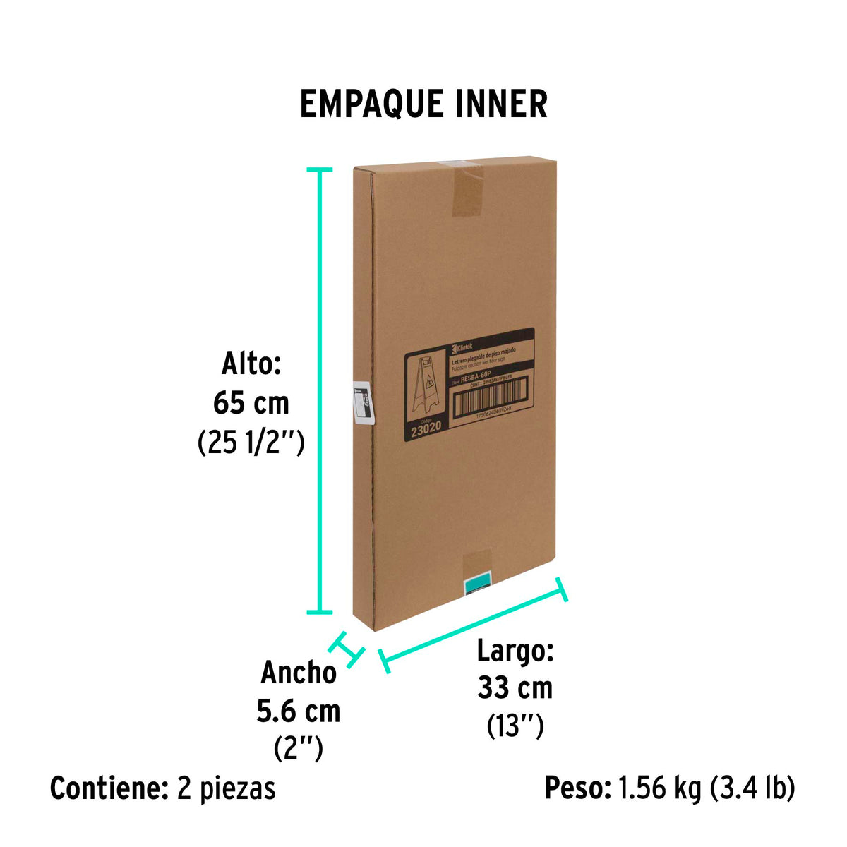Letrero de piso resbaloso, 60 cm