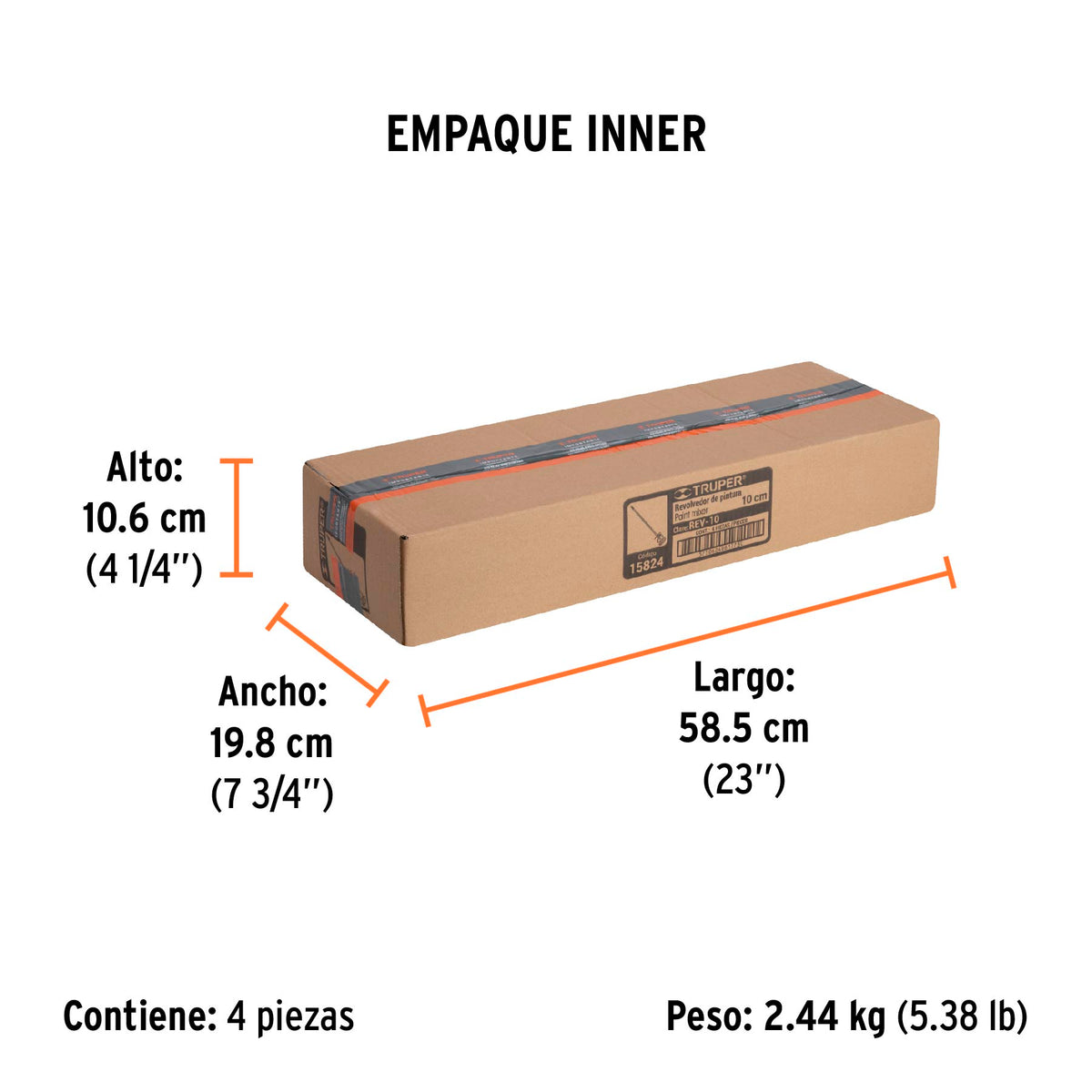 Revolvedor de Pintura 100x550mm