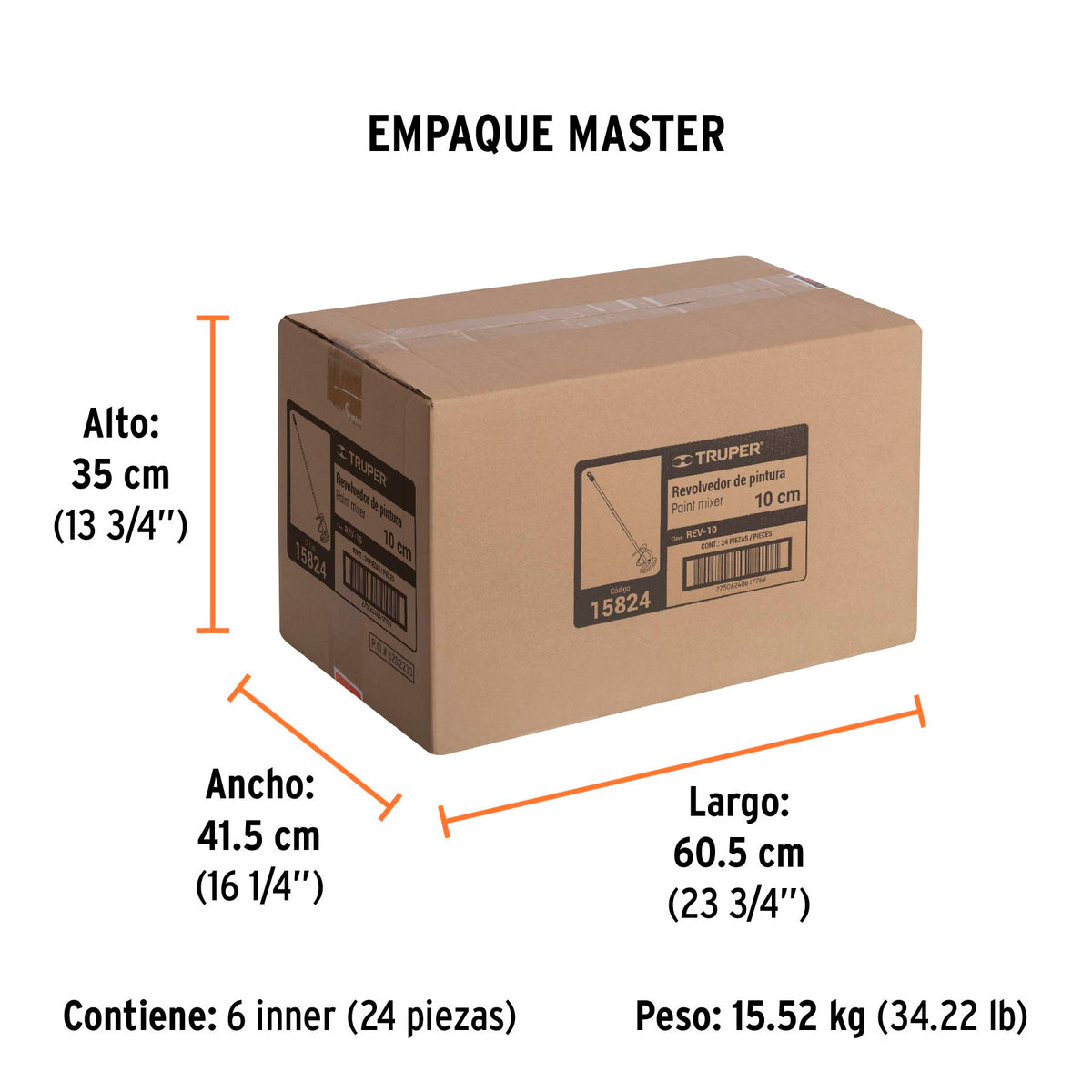Revolvedor de Pintura 100x550mm