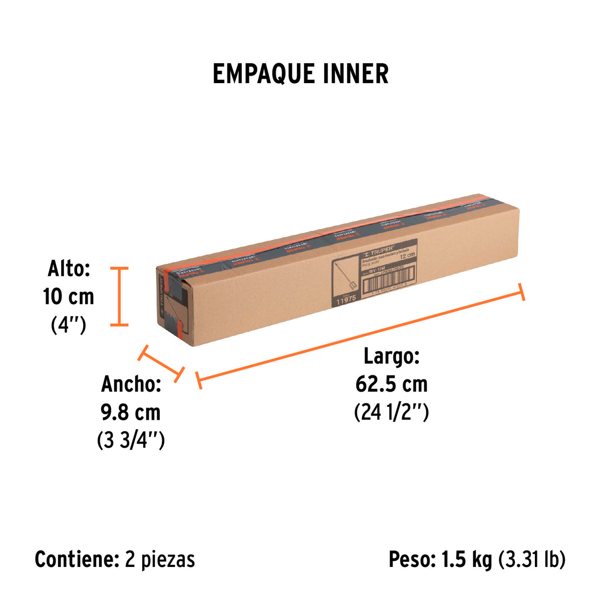Revolvedor para mortero, 120 mm diámetro