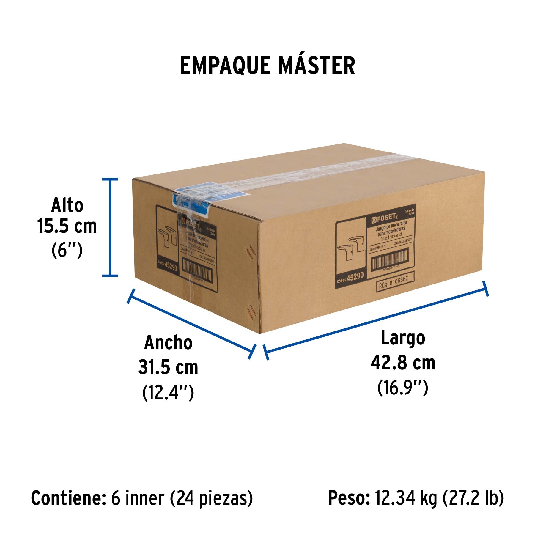 Juego de 2 manerales para lavabo, satin, Riviera