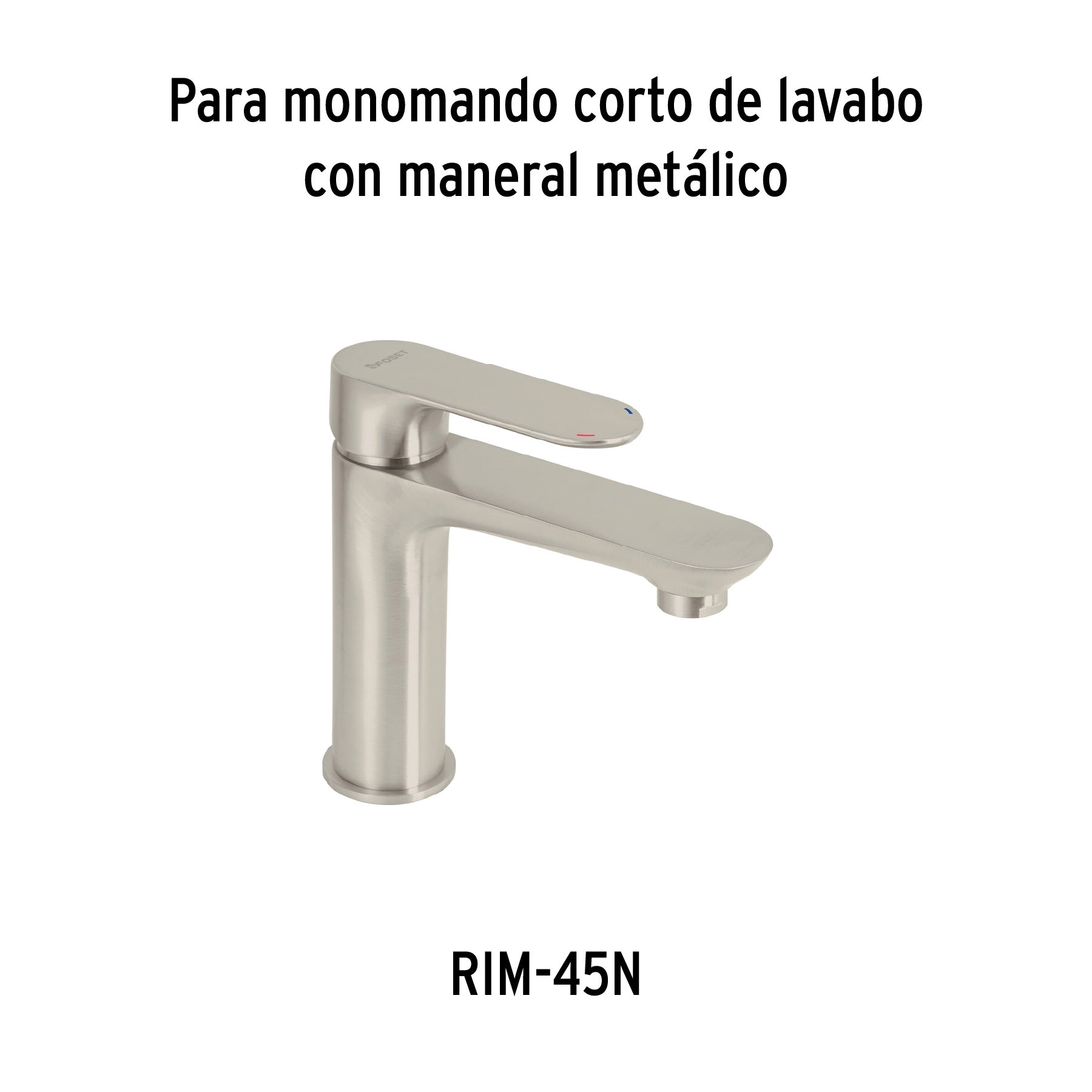 Maneral para monomando, satin, Riviera