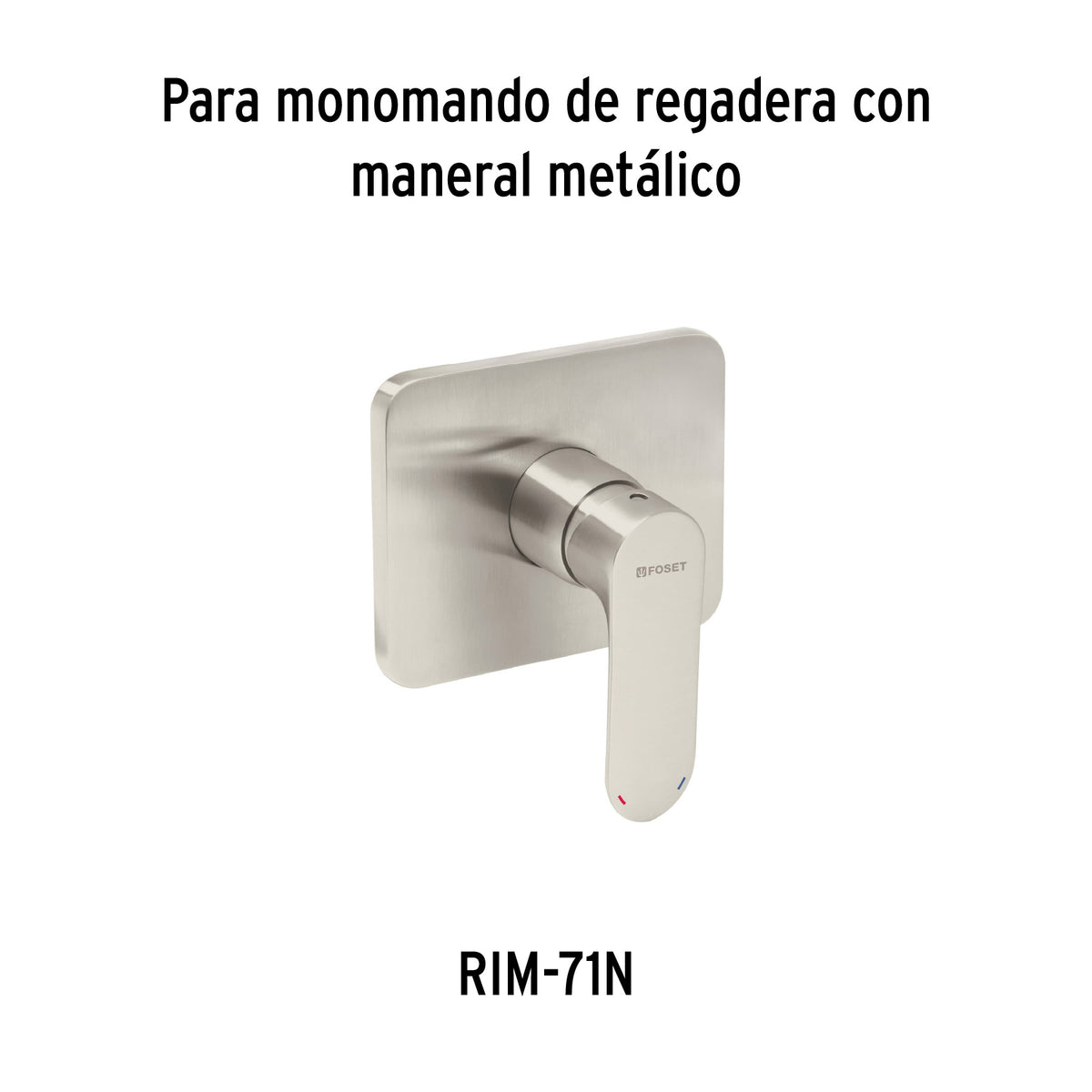 Maneral para monomando, satin, Riviera
