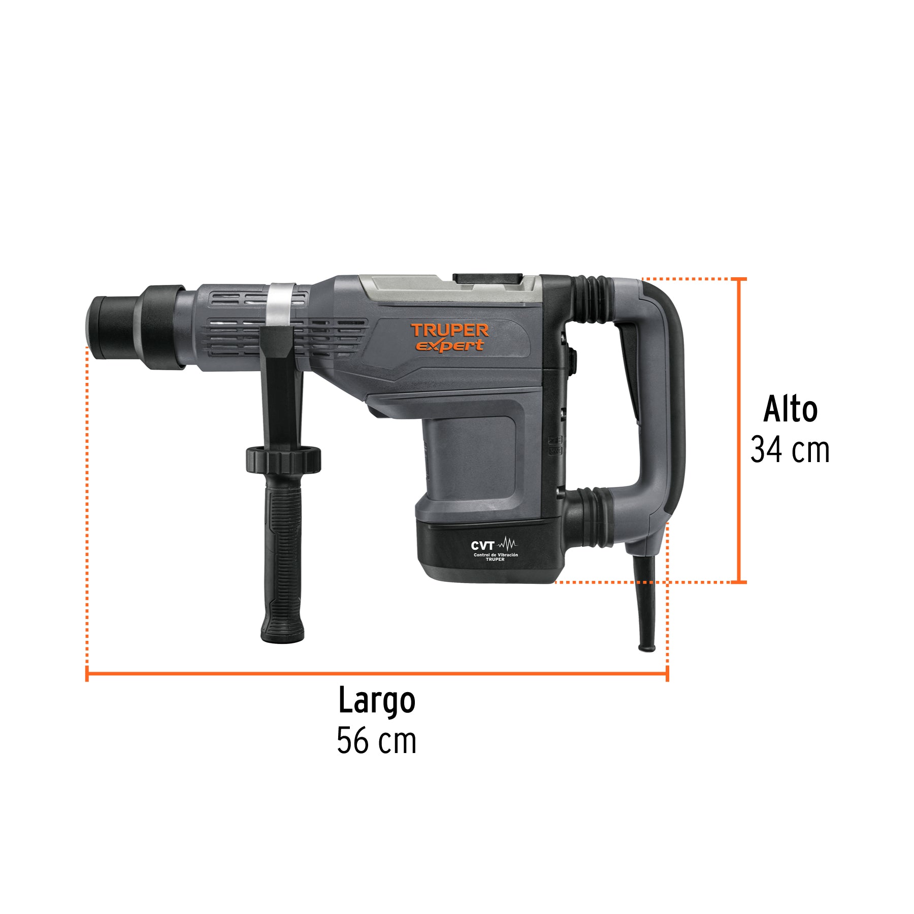 Rotomartillo SDS Max 9 kg, 15 J, 1500 W, Truper Expert