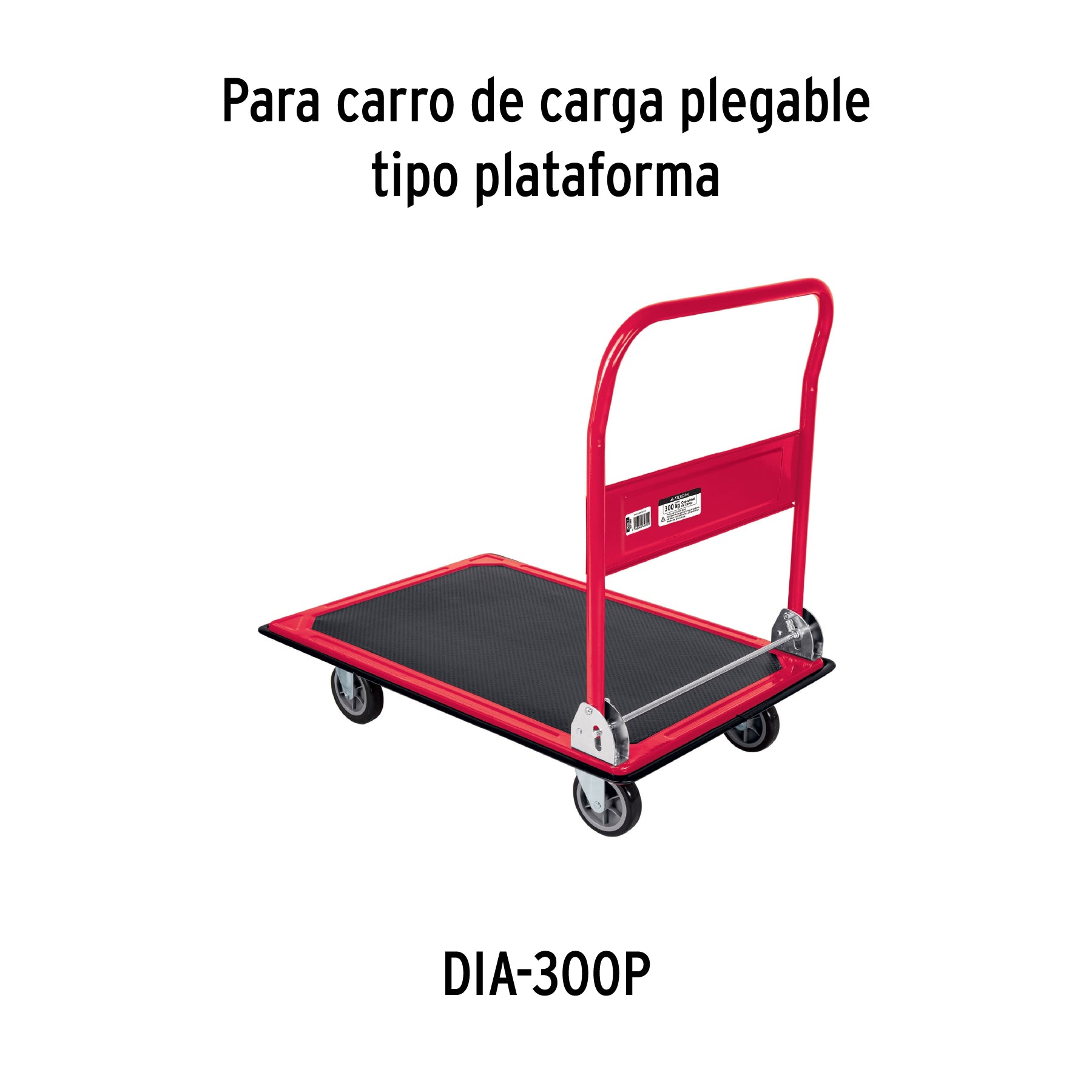 Rodaja de poliuretano 5", placa fija para DIA-300P