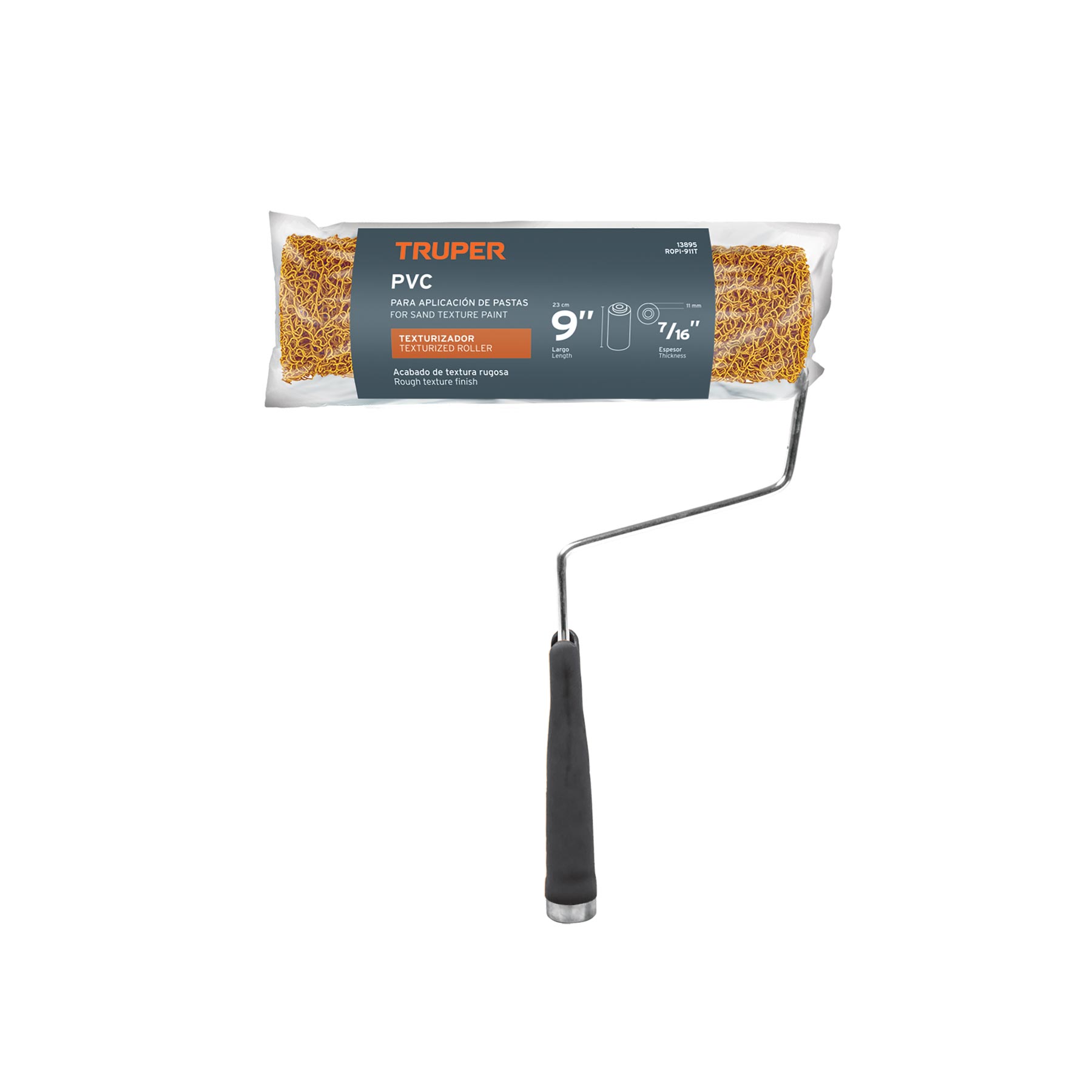 Rodillo para pintar, felpa 9 x 7/16", de PVC