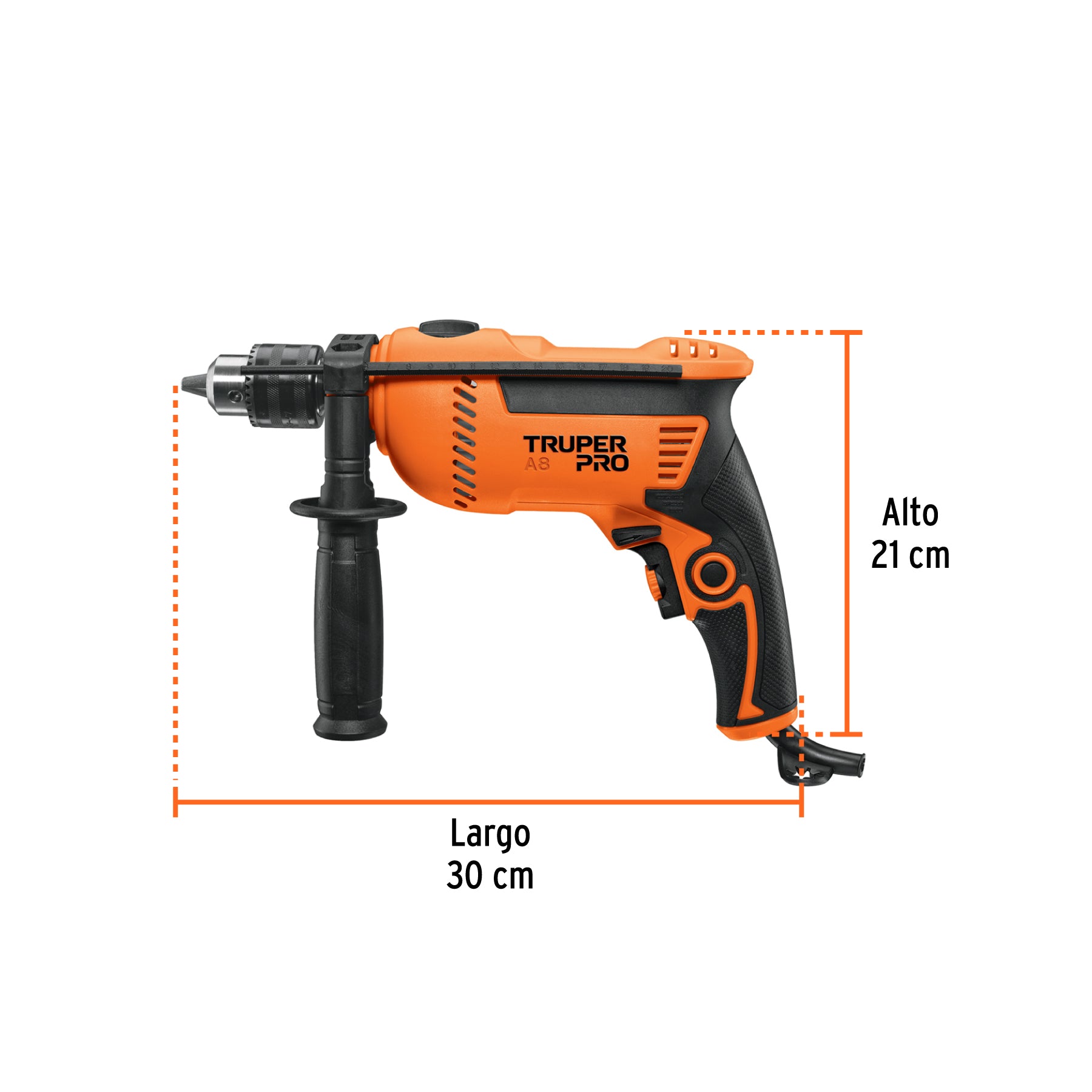 Rotomartillo 1/2", profesional, 750 W