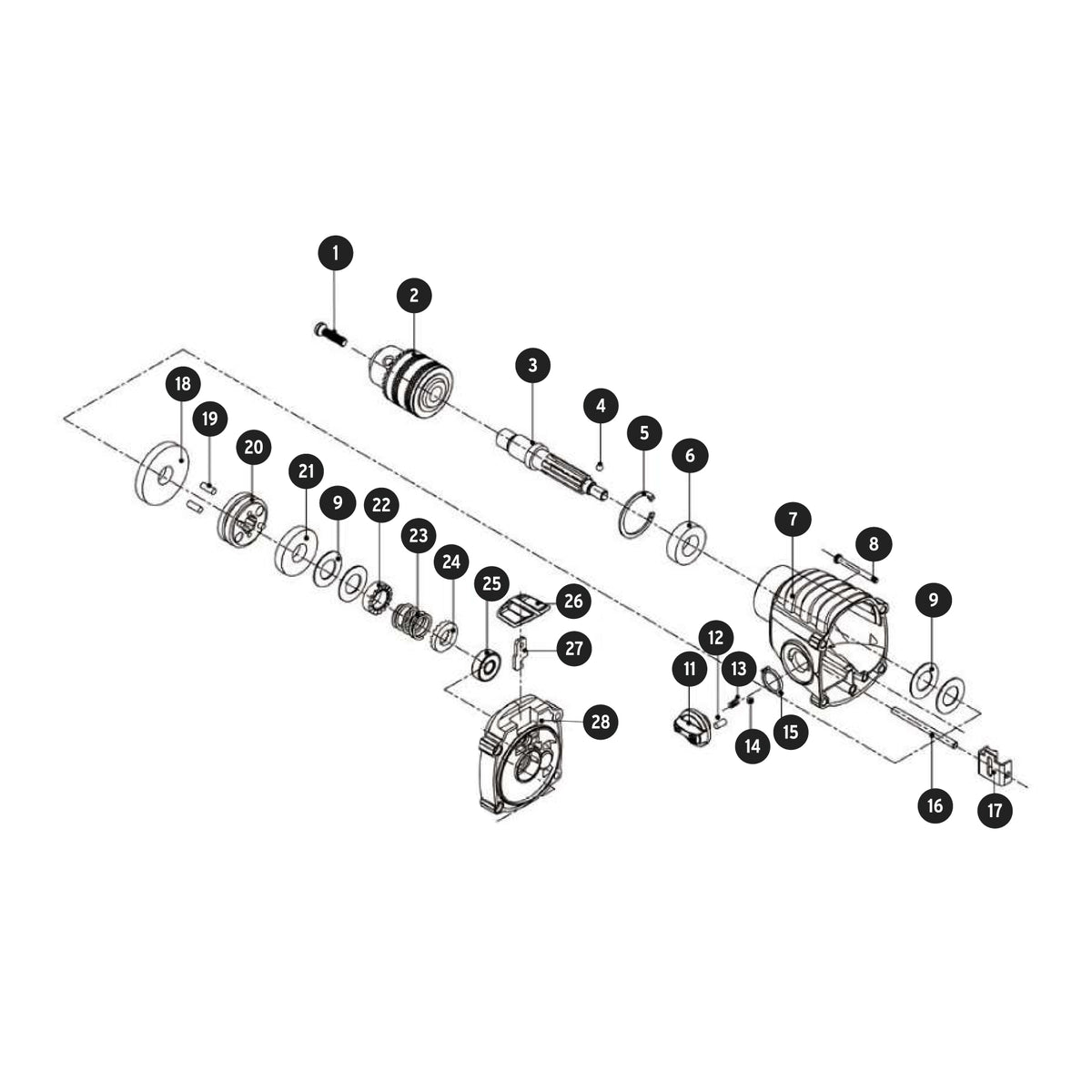 Rotomartillo industrial 1/2" 900 W