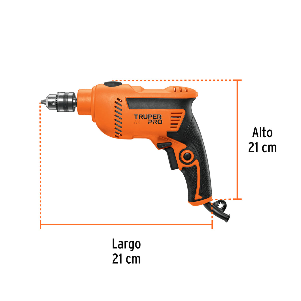 Rotomartillo 3/8", profesional, 550 W