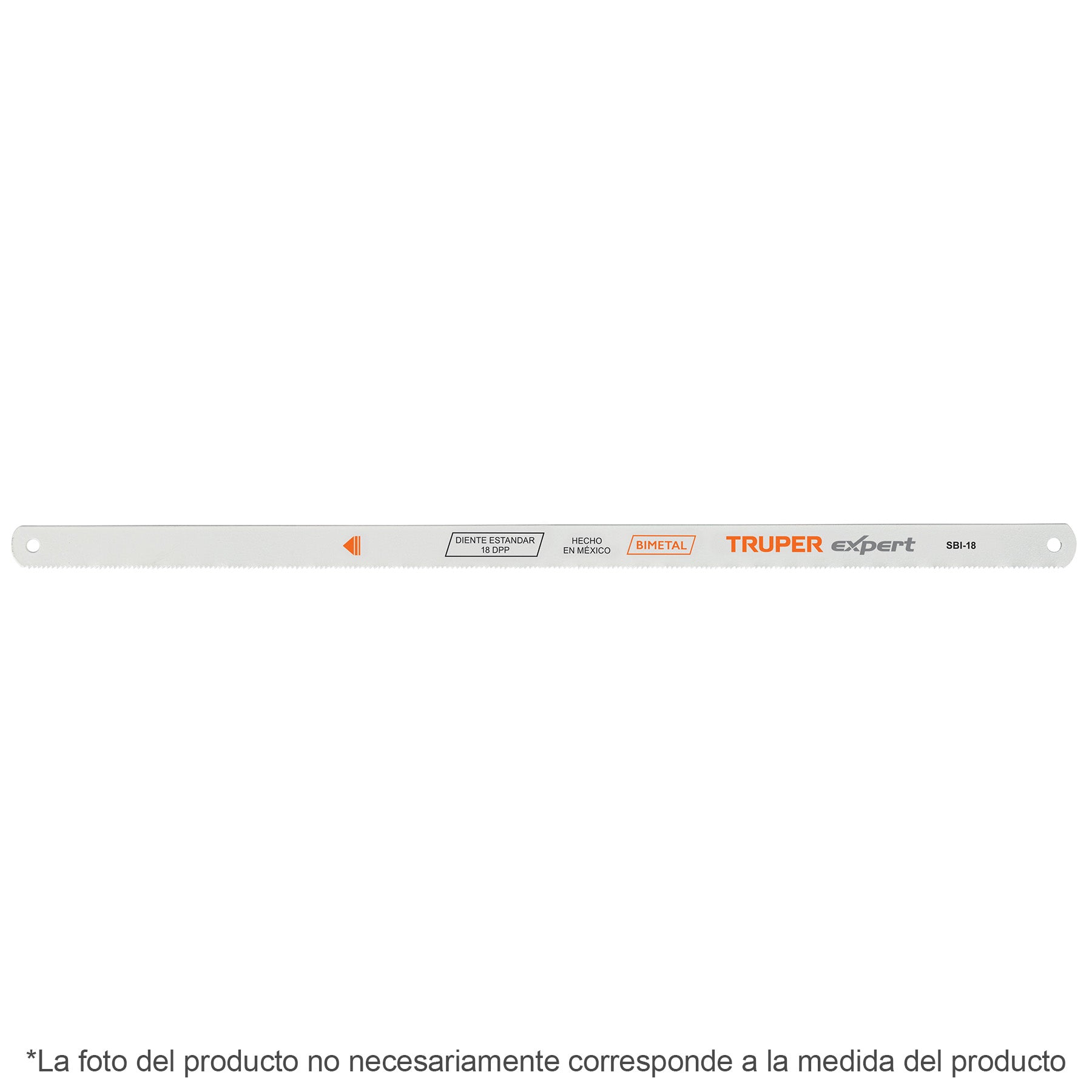 Seguetas bimetálicas para arco, 18 dpp, blister con 2 piezas