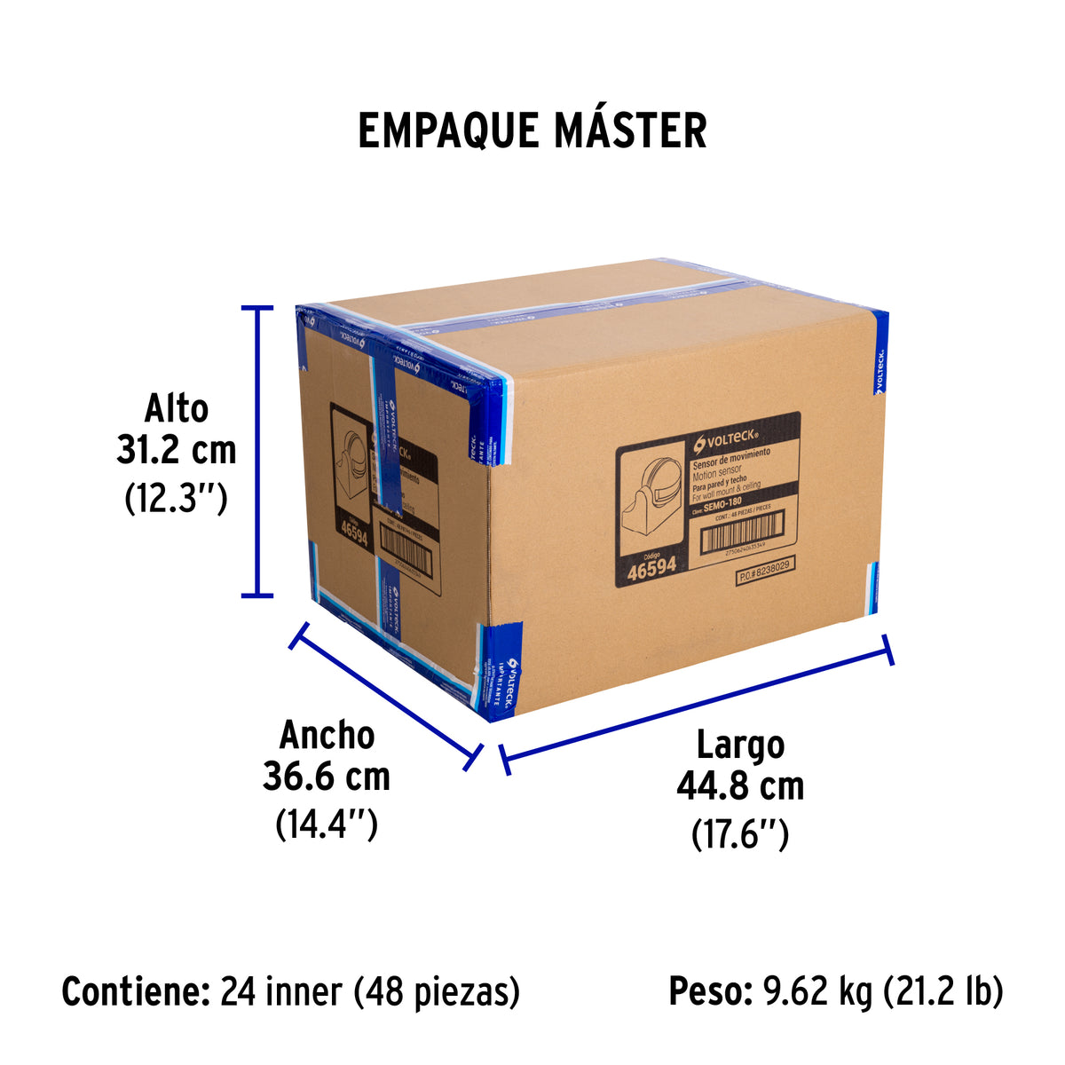 Sensor de movimiento de 180°