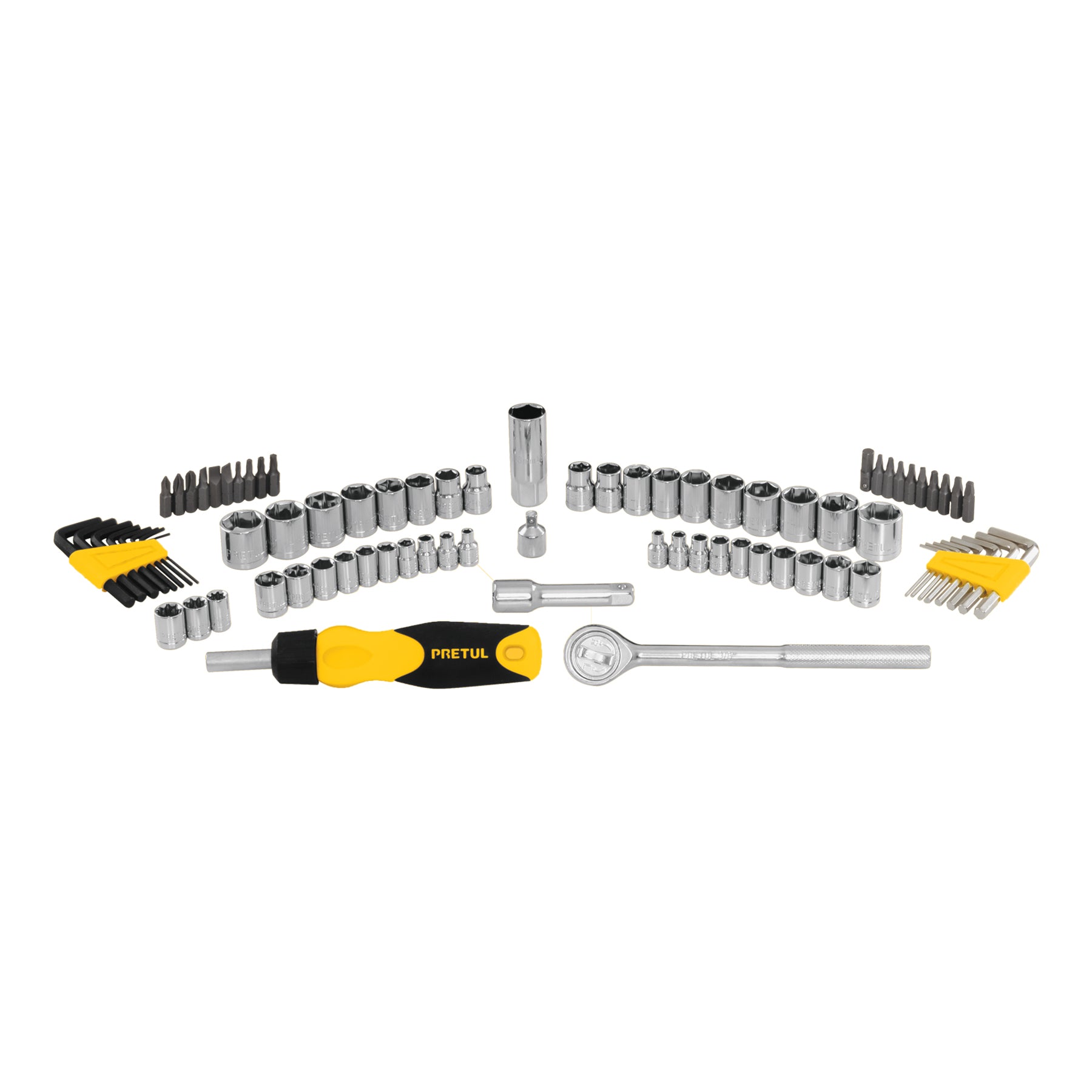 Set de herramientas para mecánica, 83 piezas, pretul