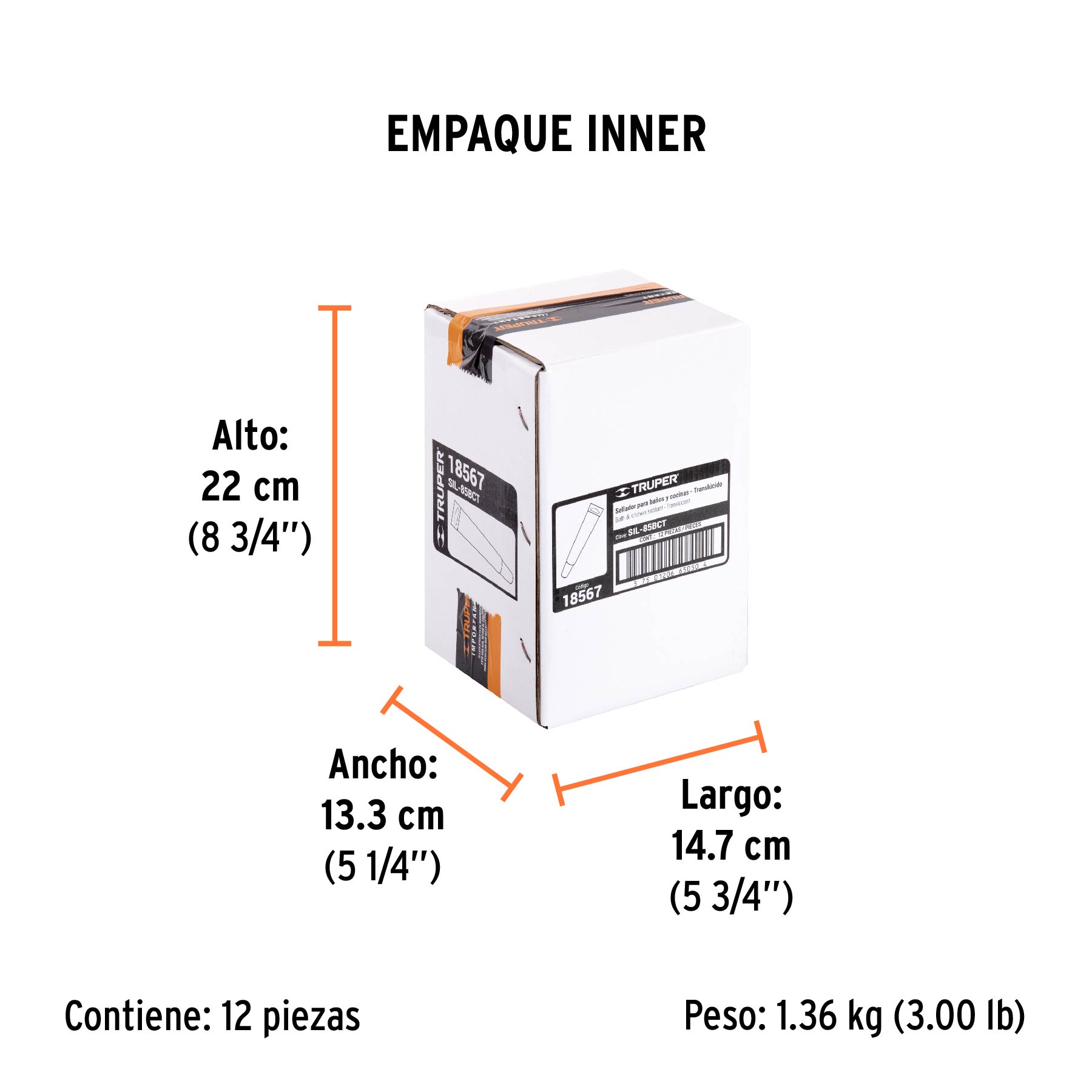 Sellador transparente para baño y cocina, 85 gr