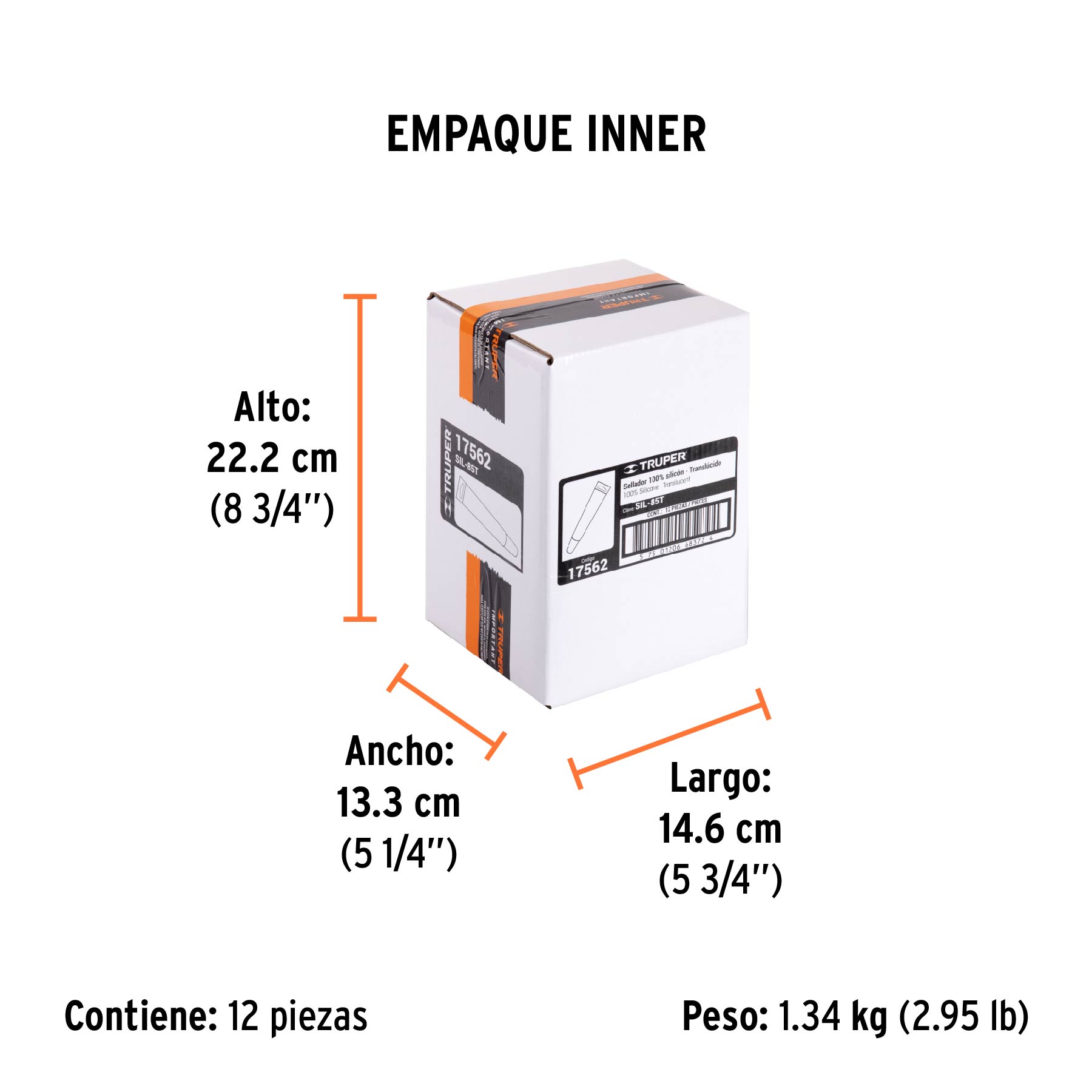 Sellador transparente, 100% de silicón, 85 gr