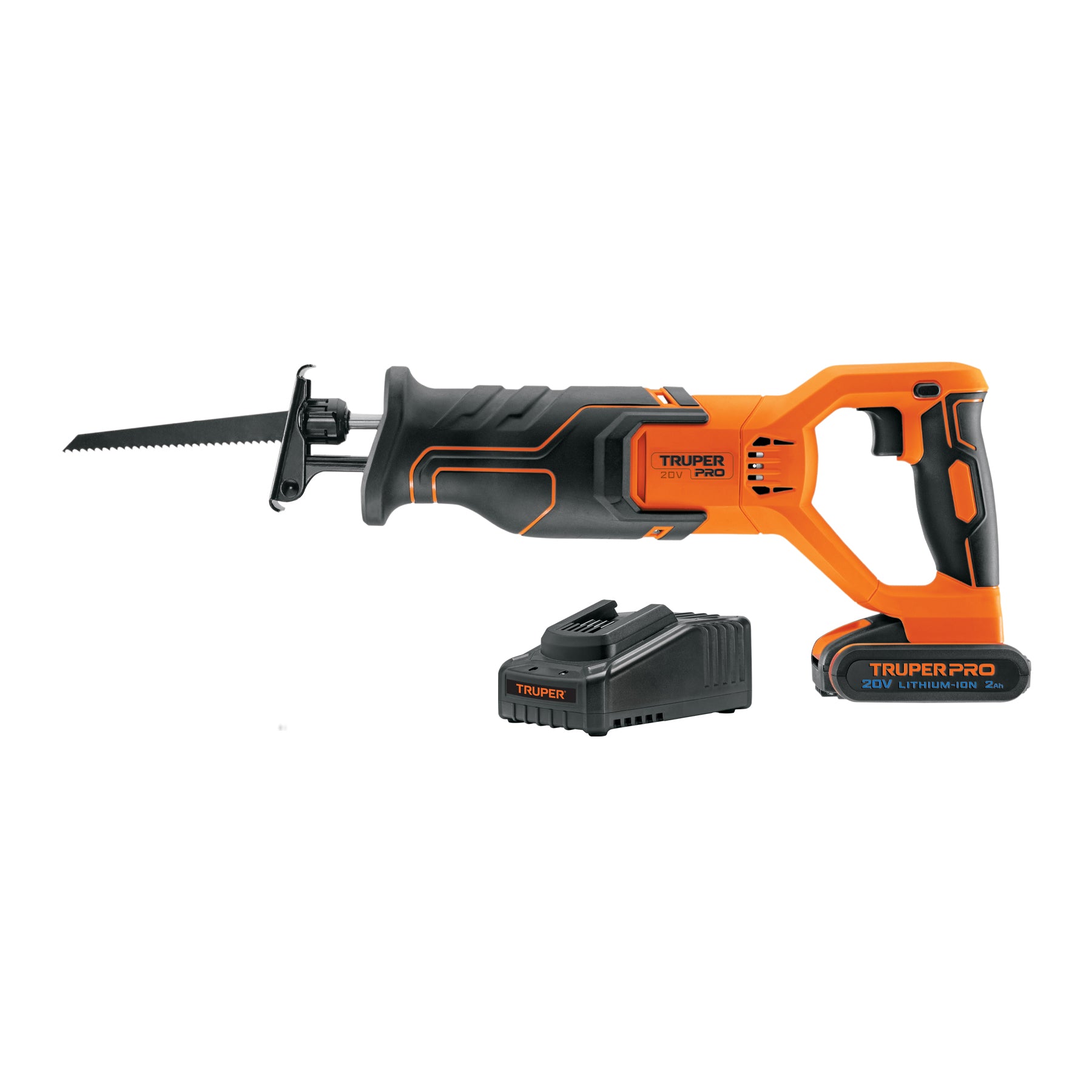 Sierra sable inal. 20V, 1 bat. 2Ah, 1 carg. TRUPER PRO