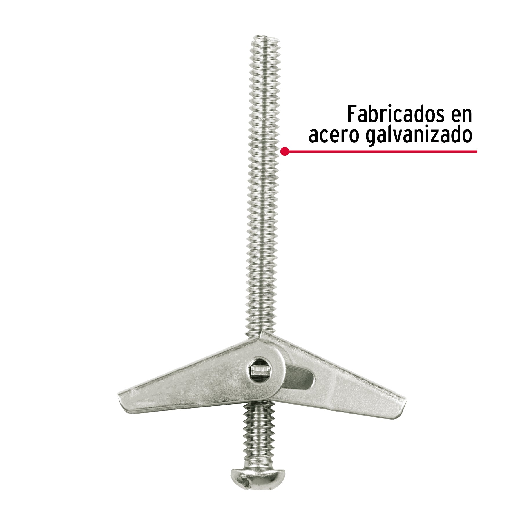 Sujetador tipo mariposa 1/4 X 3", bolsa 4 piezas
