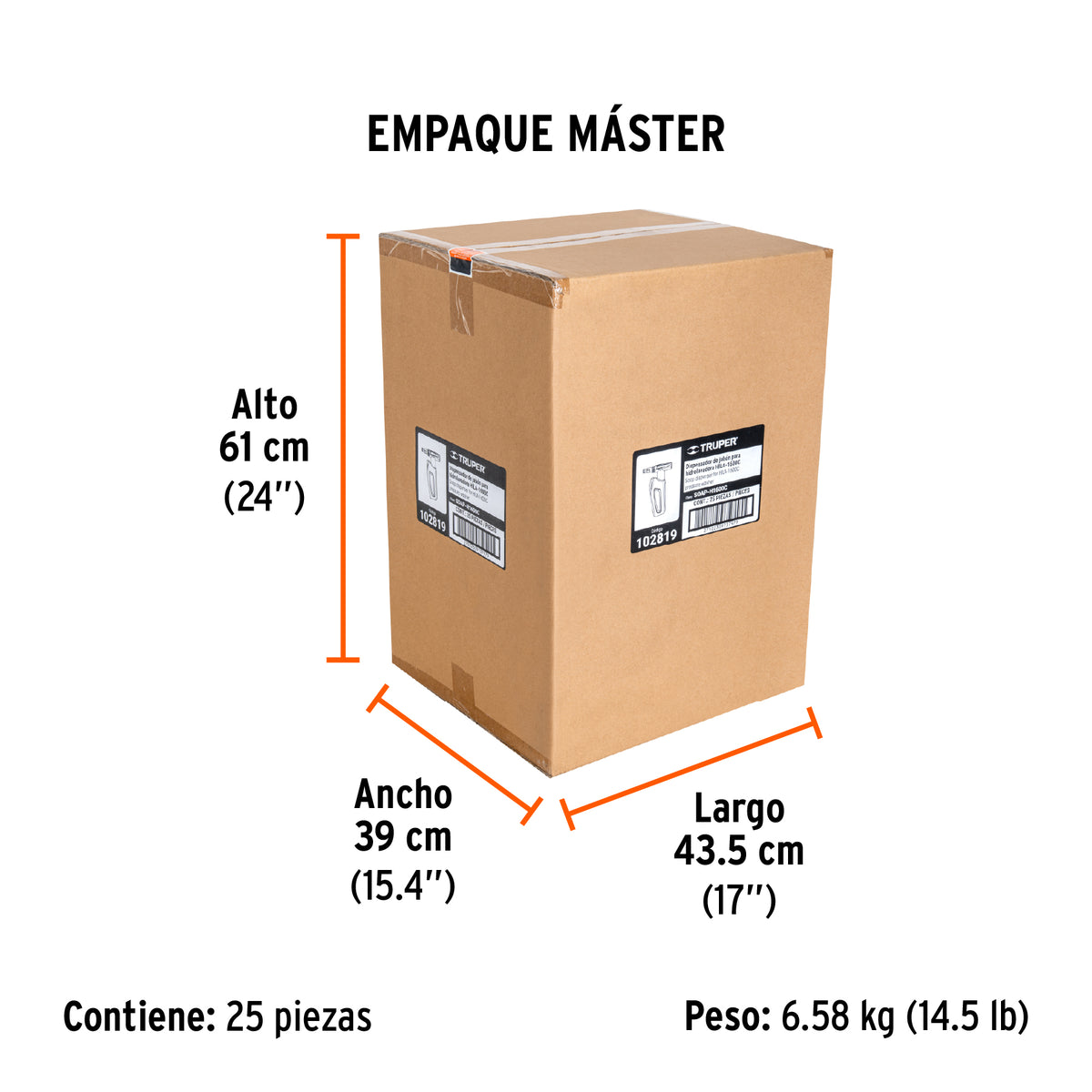 Dispensador de jabón para HILA-1600C, Truper