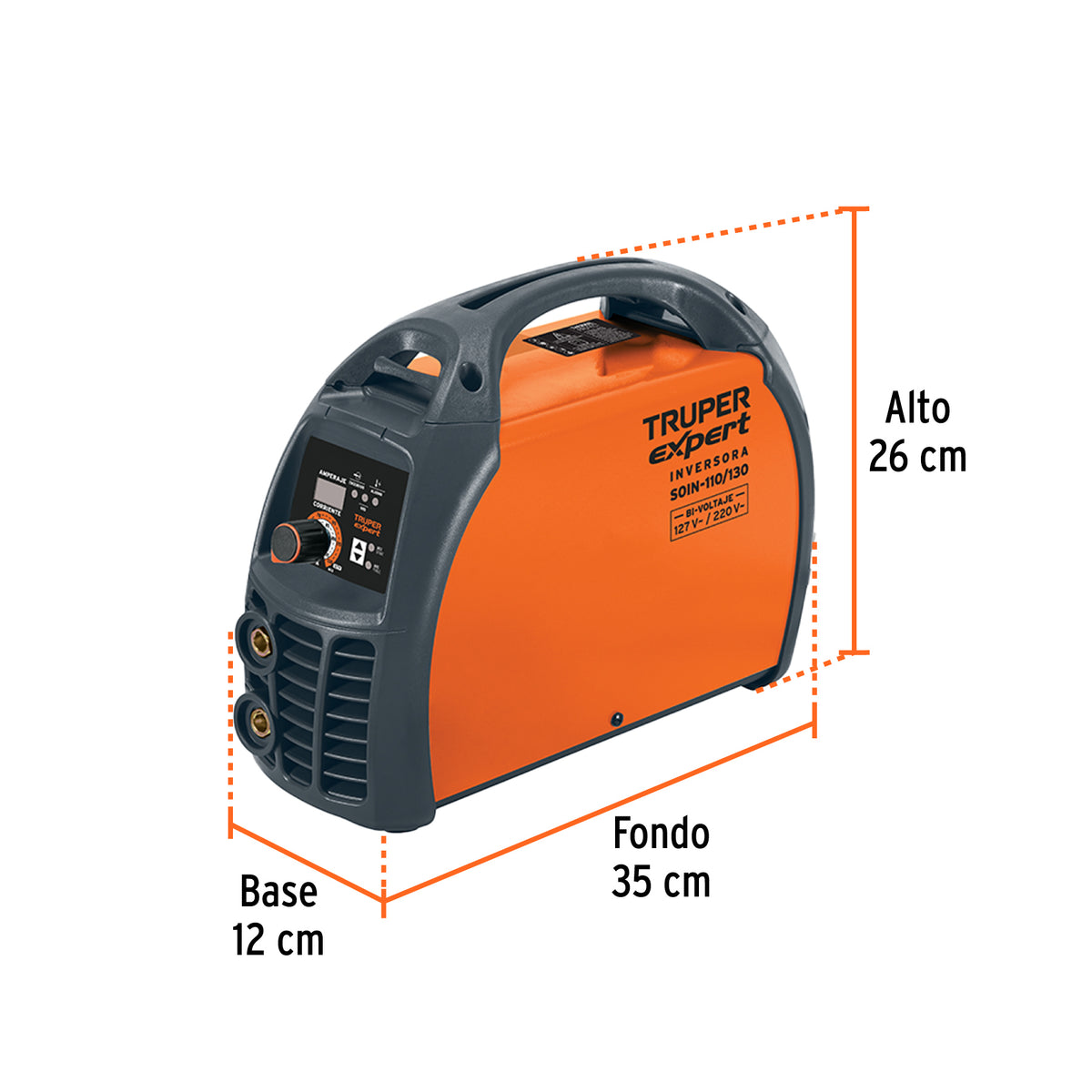 Soldadora inversora, 130 A, 127 V/220 V