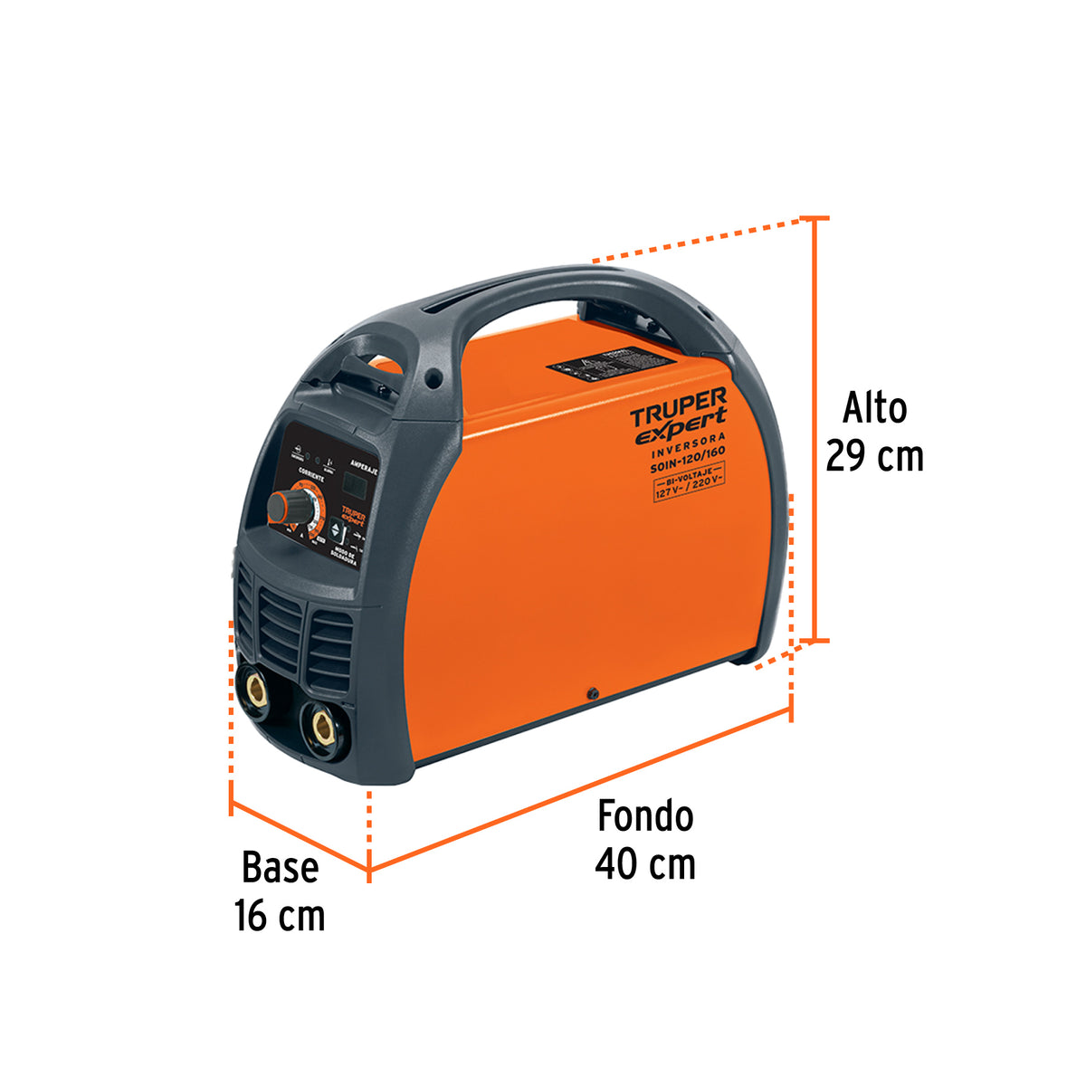 Soldadora inversora, 160 A, 127 V/220 V