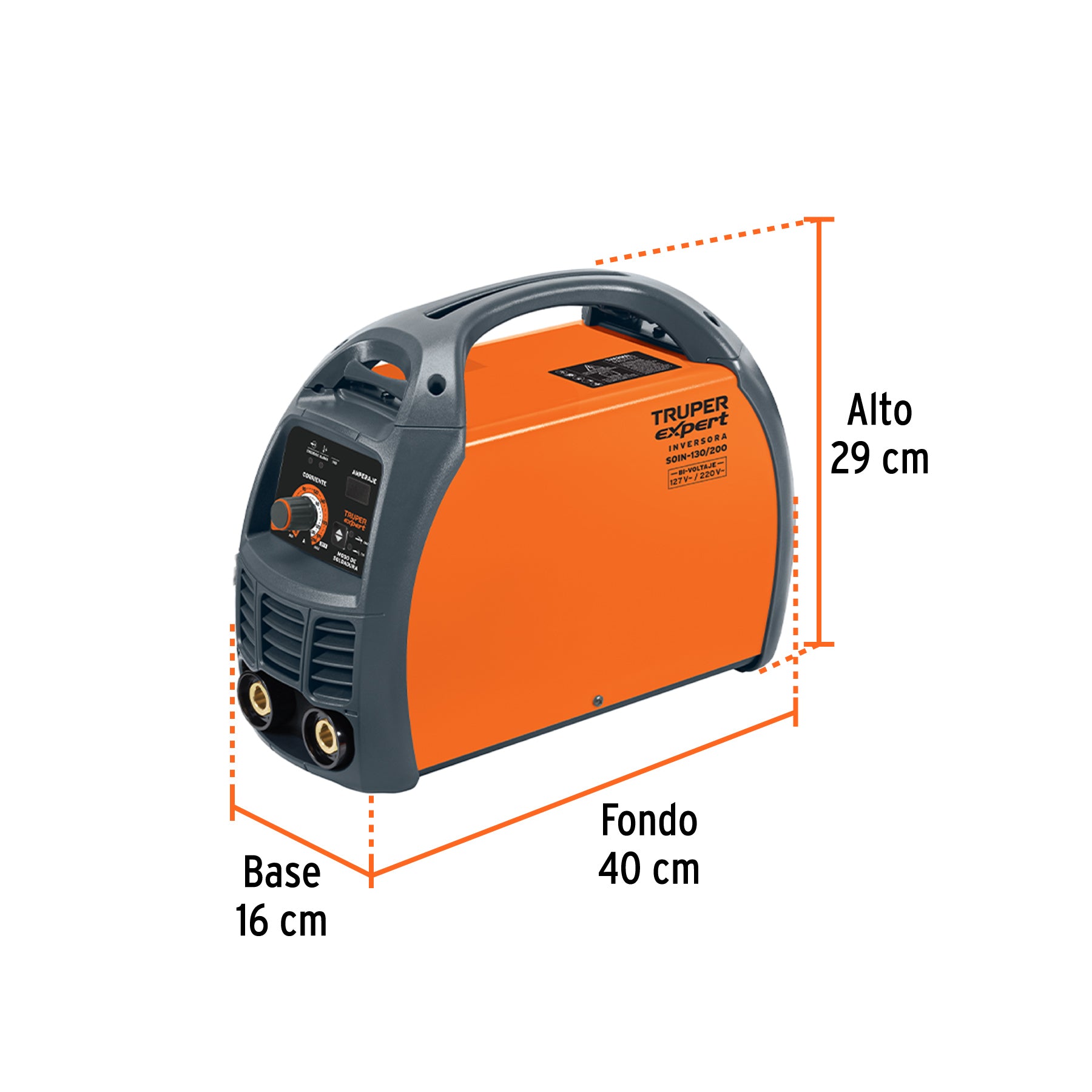 Soldadora inversora, 200 A, 127 V/220 V