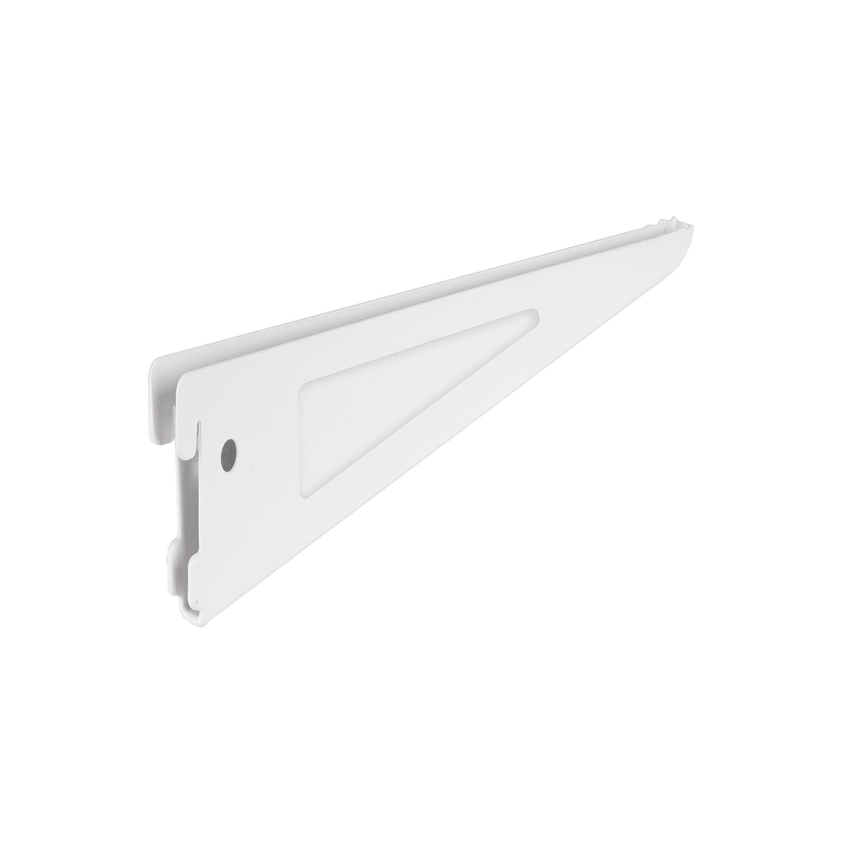 Ménsula plana blanca para cremallera doble, 22cm