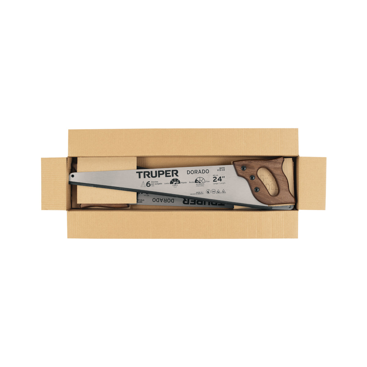 Serrucho 24" Dorado, 6 DPP