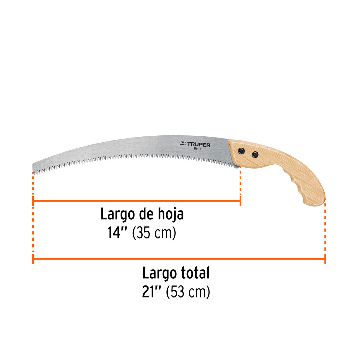 Serrucho de poda 14", tradicional, 6 DPP SUSTITUYE 100121