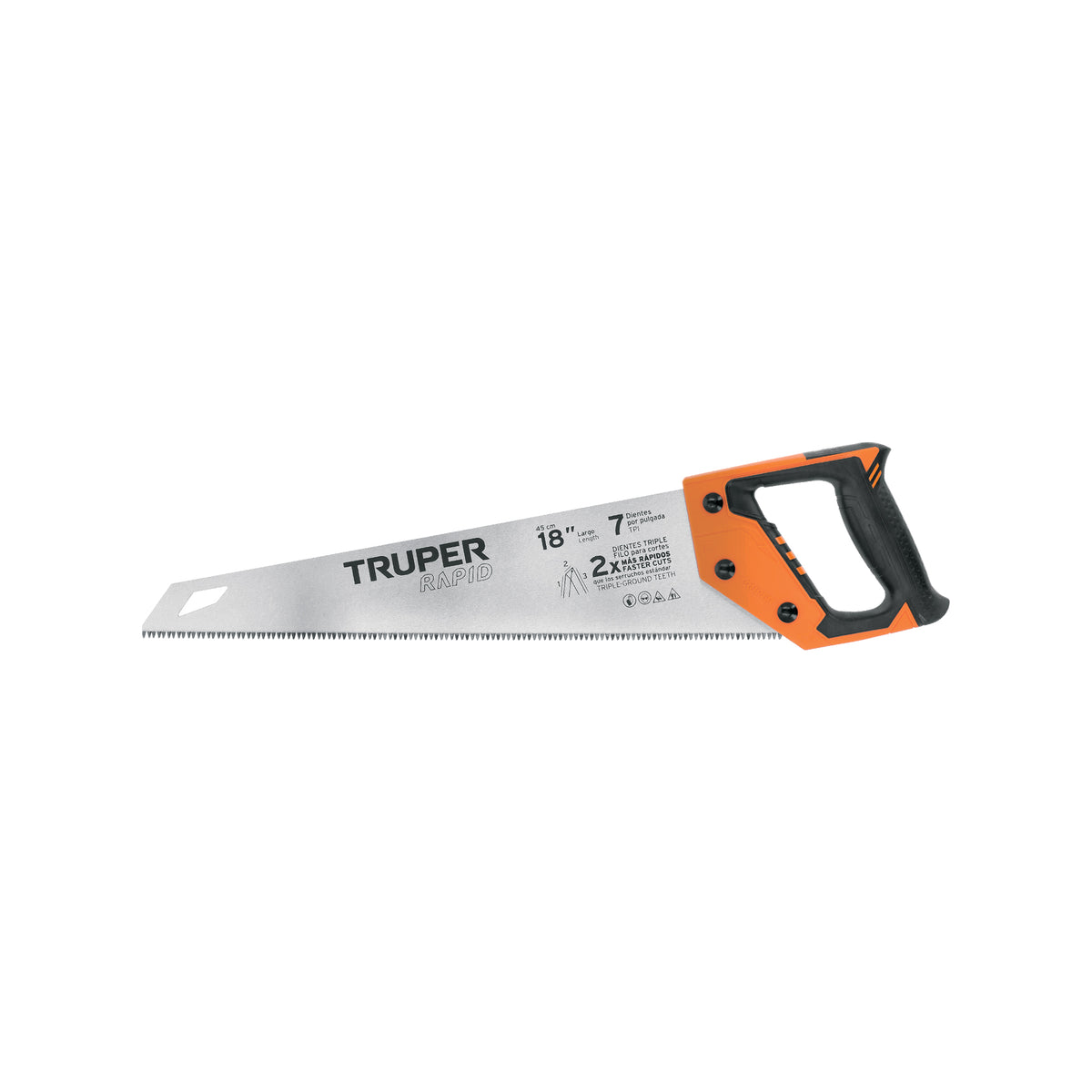 Serrucho Rapid 18", 7 DPP, mango Comfort grip, TRUPER