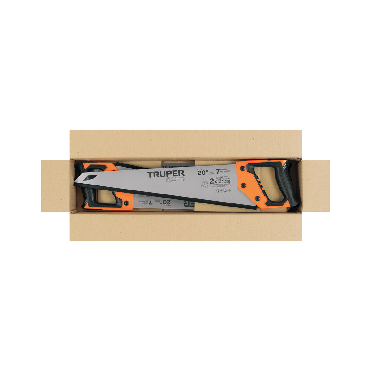 Serrucho Rapid 20", 7 DPP, mango Comfort grip, TRUPER