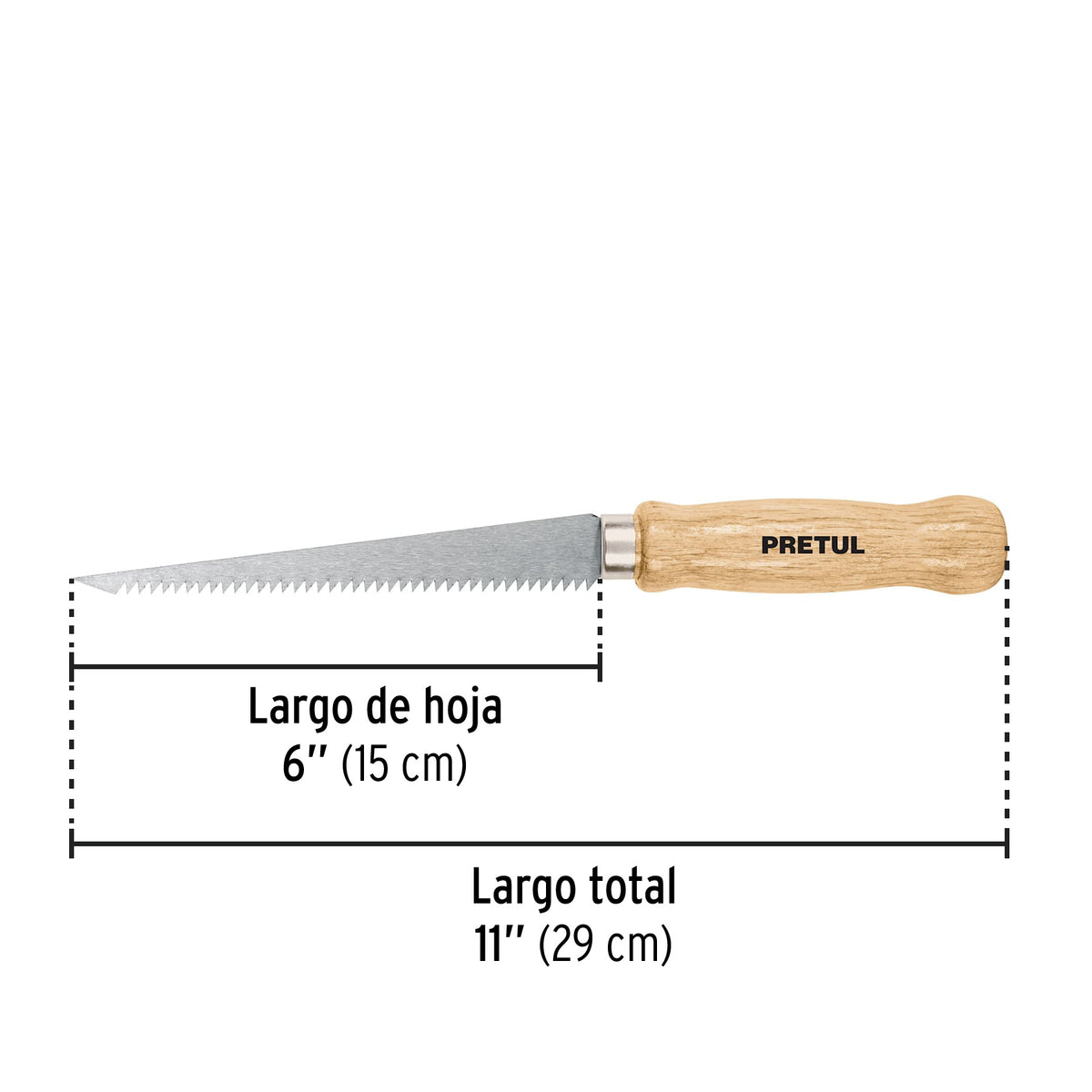 Serrucho para muros de yeso 6", Pretul