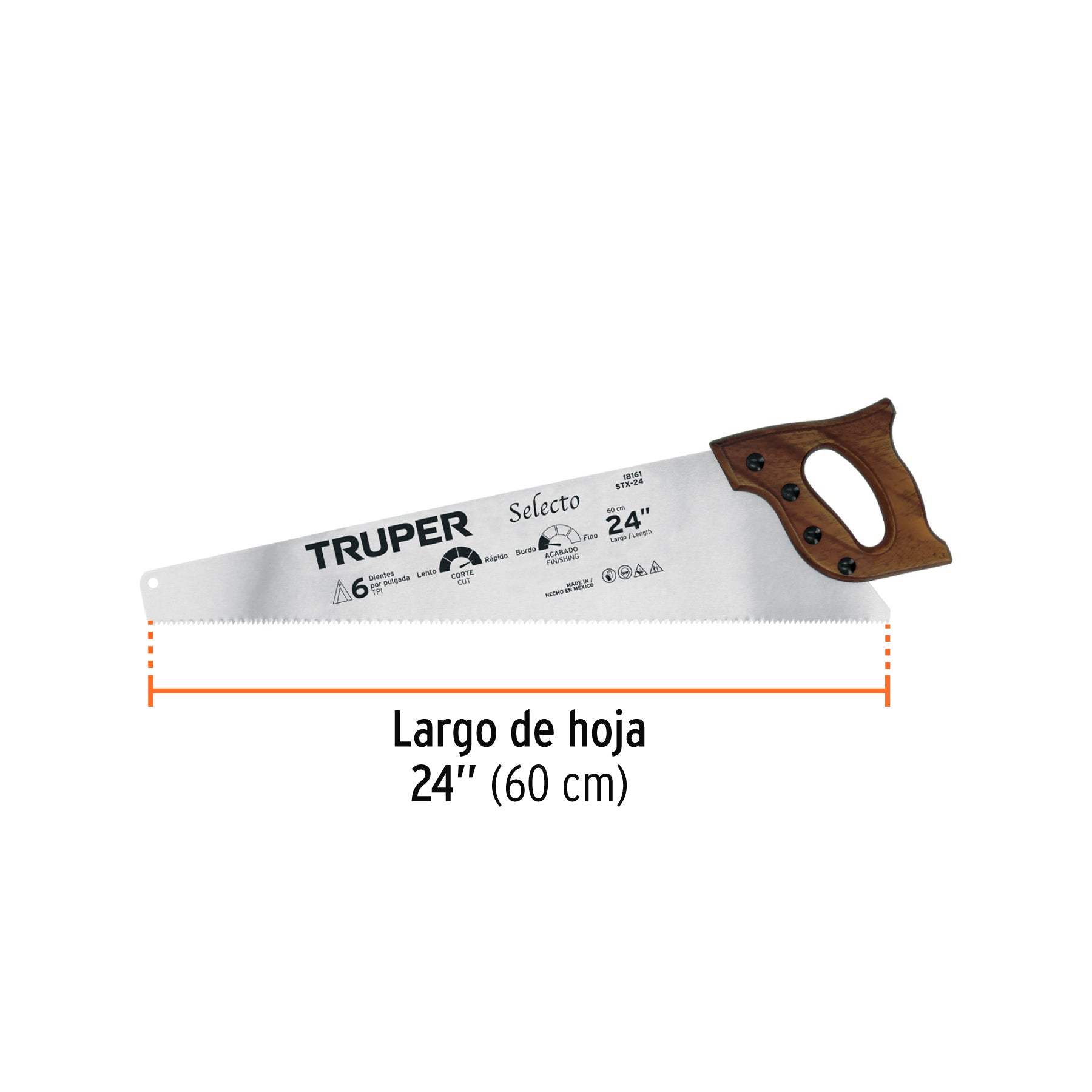 Serrucho 24" Selecto, 6 DPP
