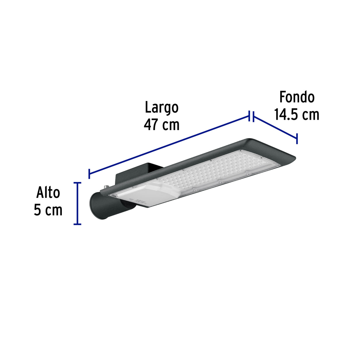 Luminario suburbano de LED, plano, de aluminio, 100 W