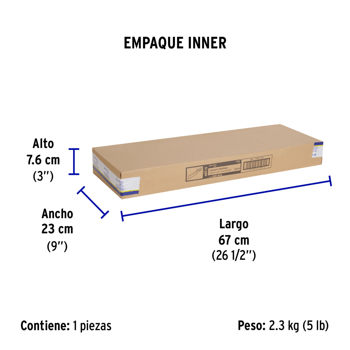 Luminario suburbano plano de LED 200 W alta intensidad