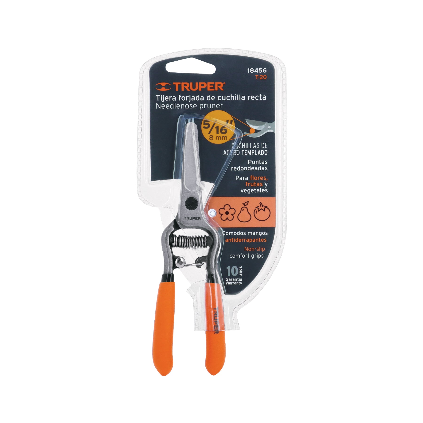 Tijera para poda 6", cuchilla delgada