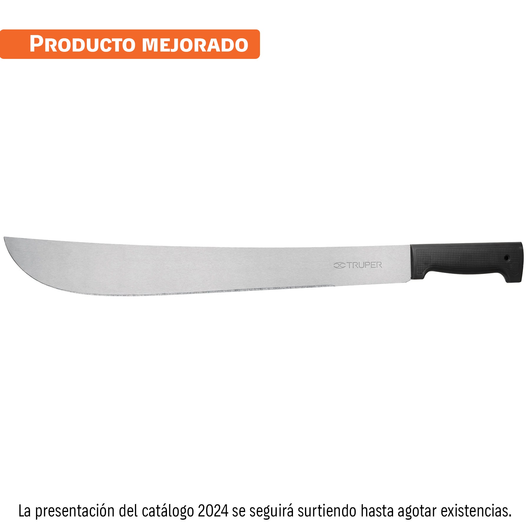 Machete Pulido Estandar 18", cacha negra, en bolsa