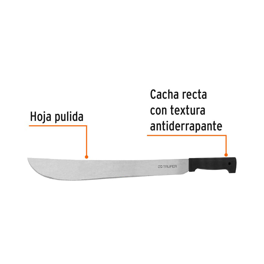 Machete estándar 18" cacha negra