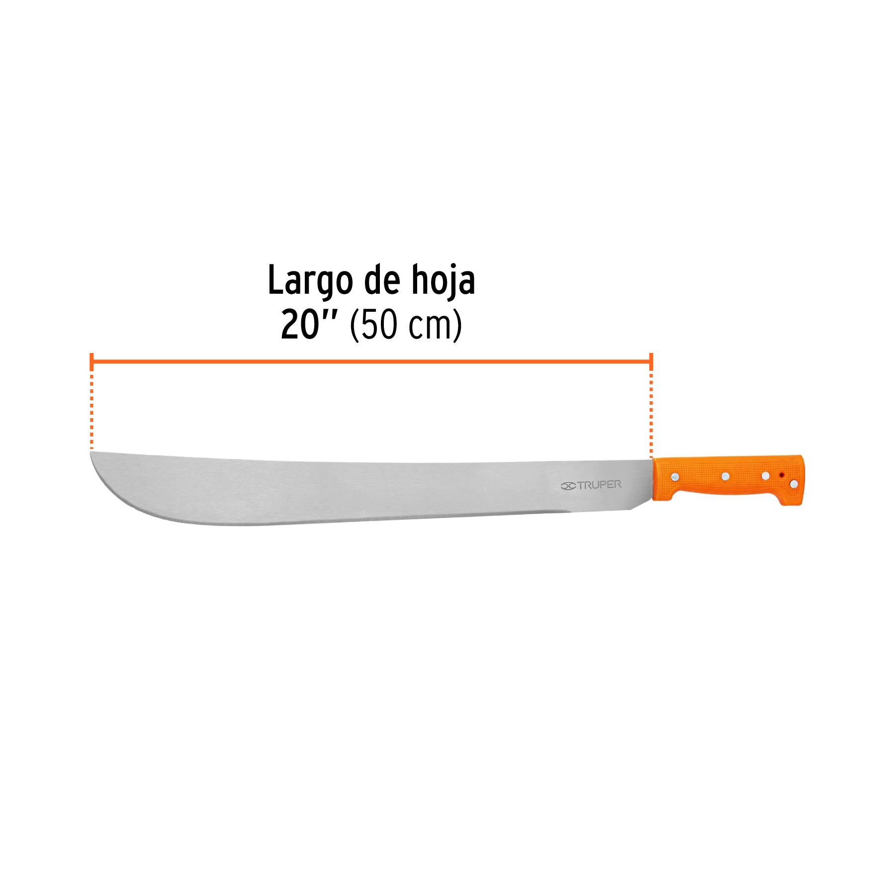 Machete estándar 20" cacha naranja
