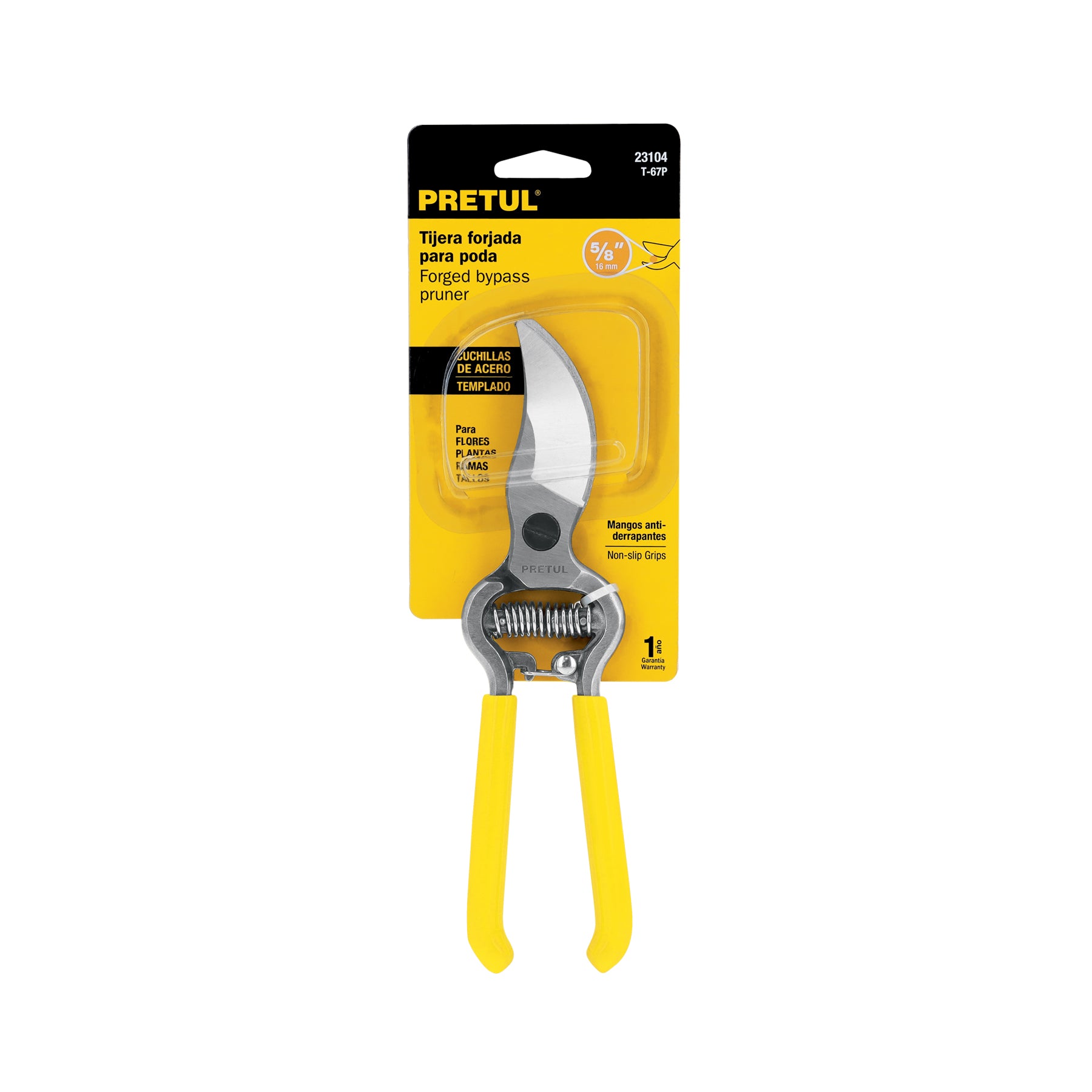 Tijera para poda, 8", forjada, Pretul