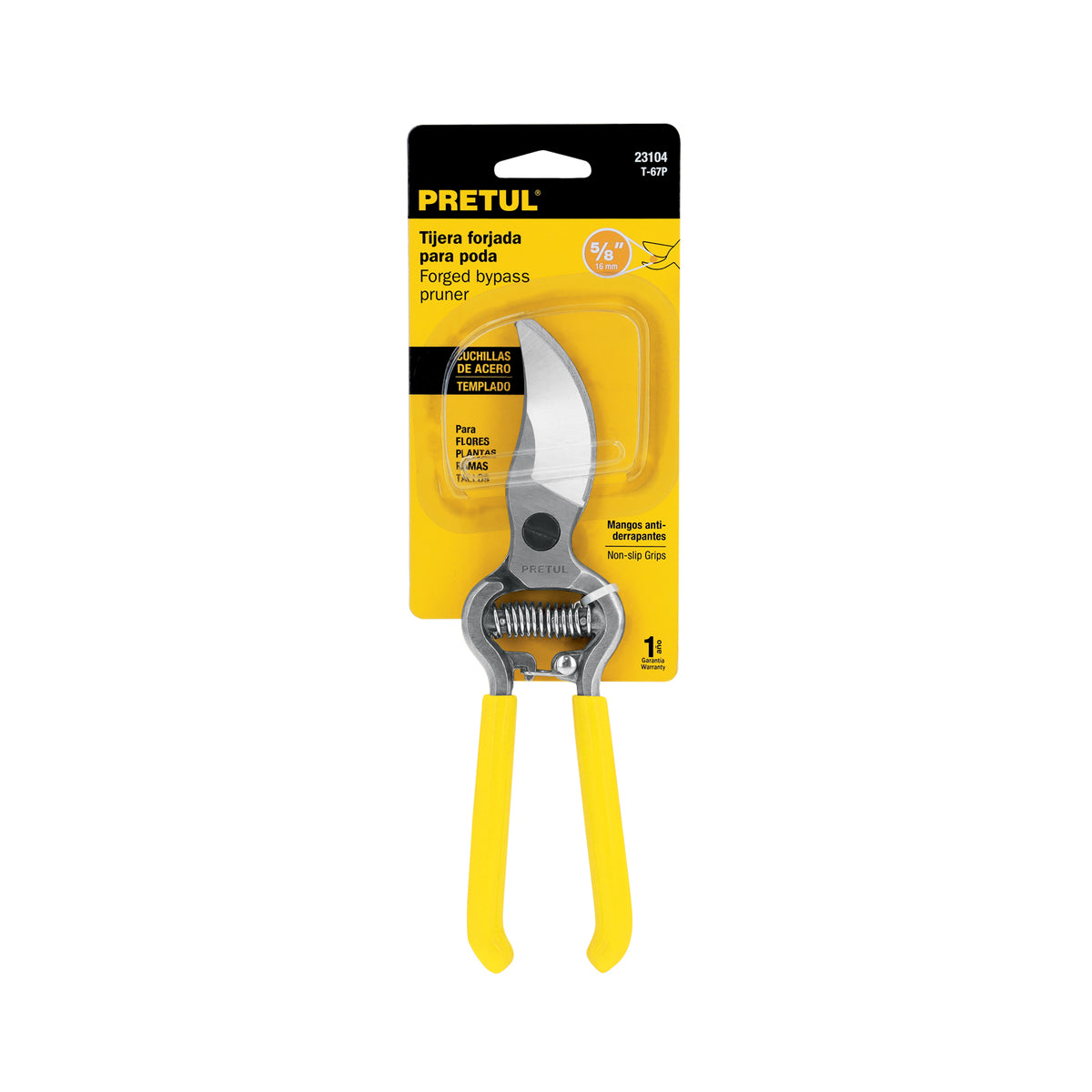 Tijera para poda, 8", forjada, Pretul