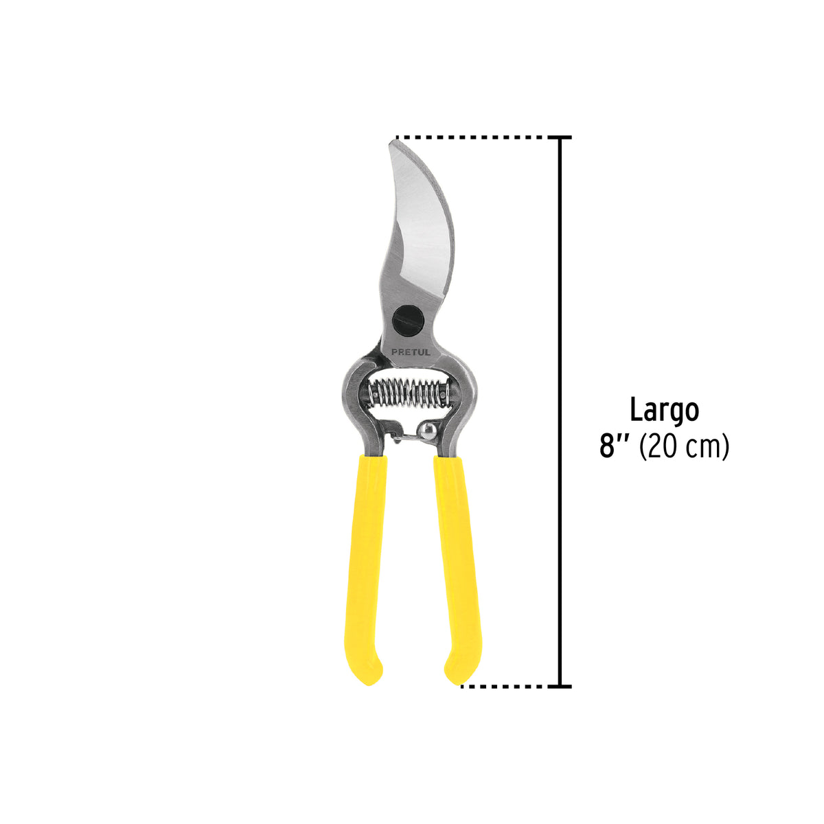 Tijera para poda, 8", forjada, Pretul