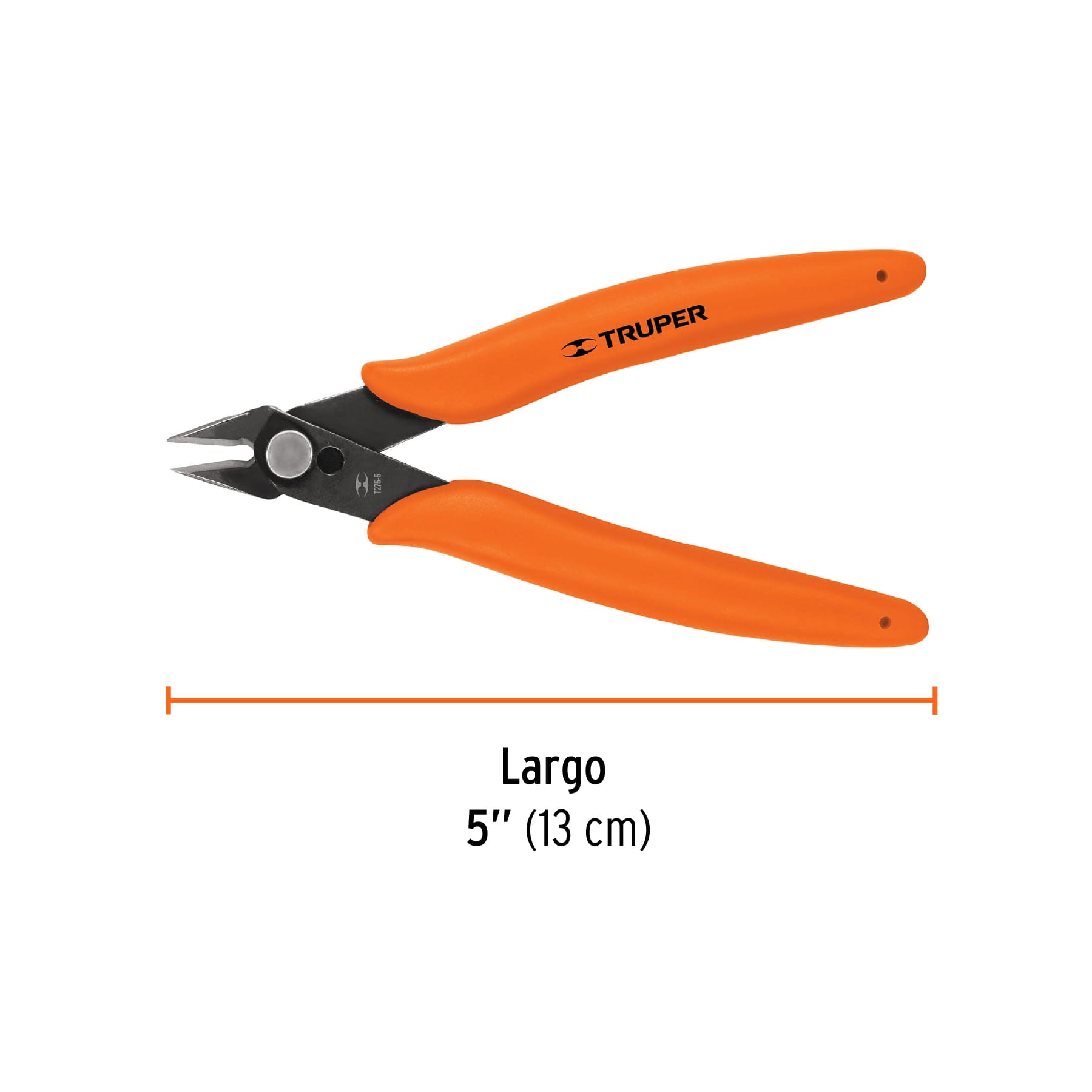 Pinza para electrónica, 5", de corte