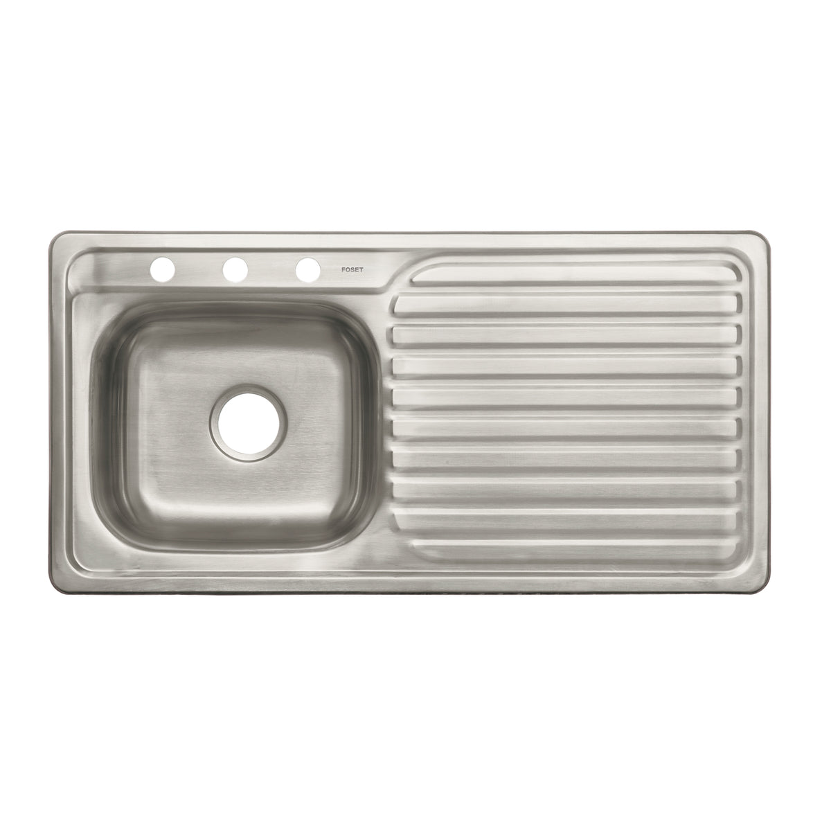 Tarja de empotrar 100 x 51 cm, tina izquierda