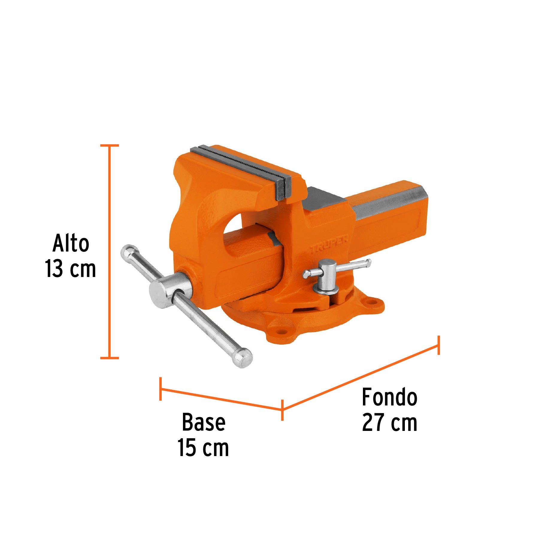 Tornillos de banco tipo Europeo, hierro nodular, 4"
