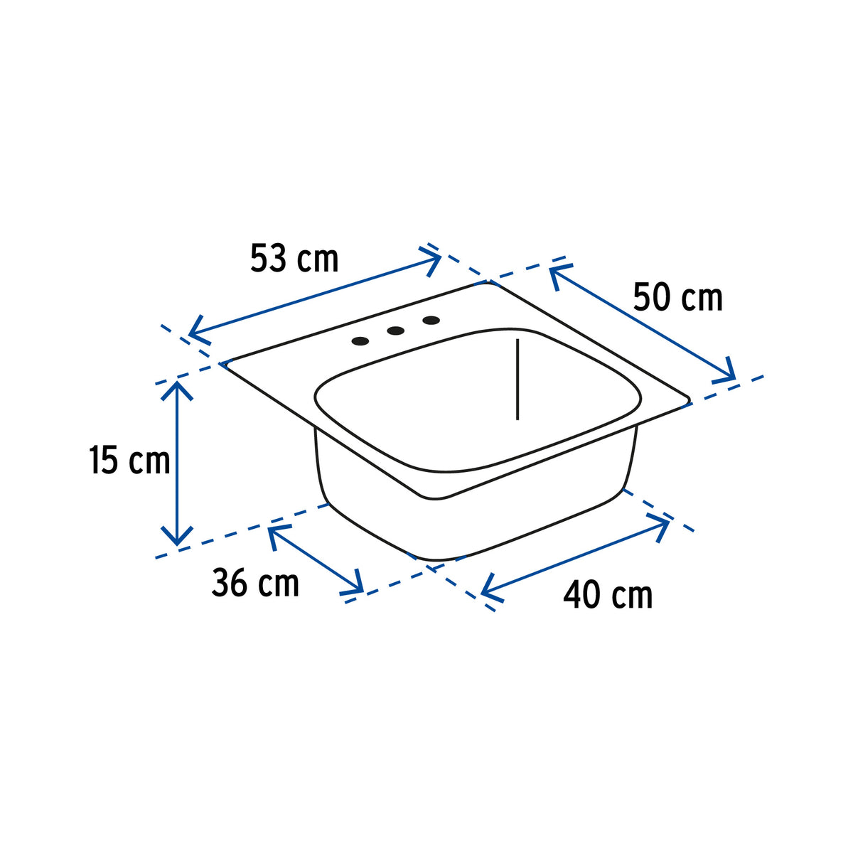 Tarja de empotrar 50.8 x 53.3 cm Basic